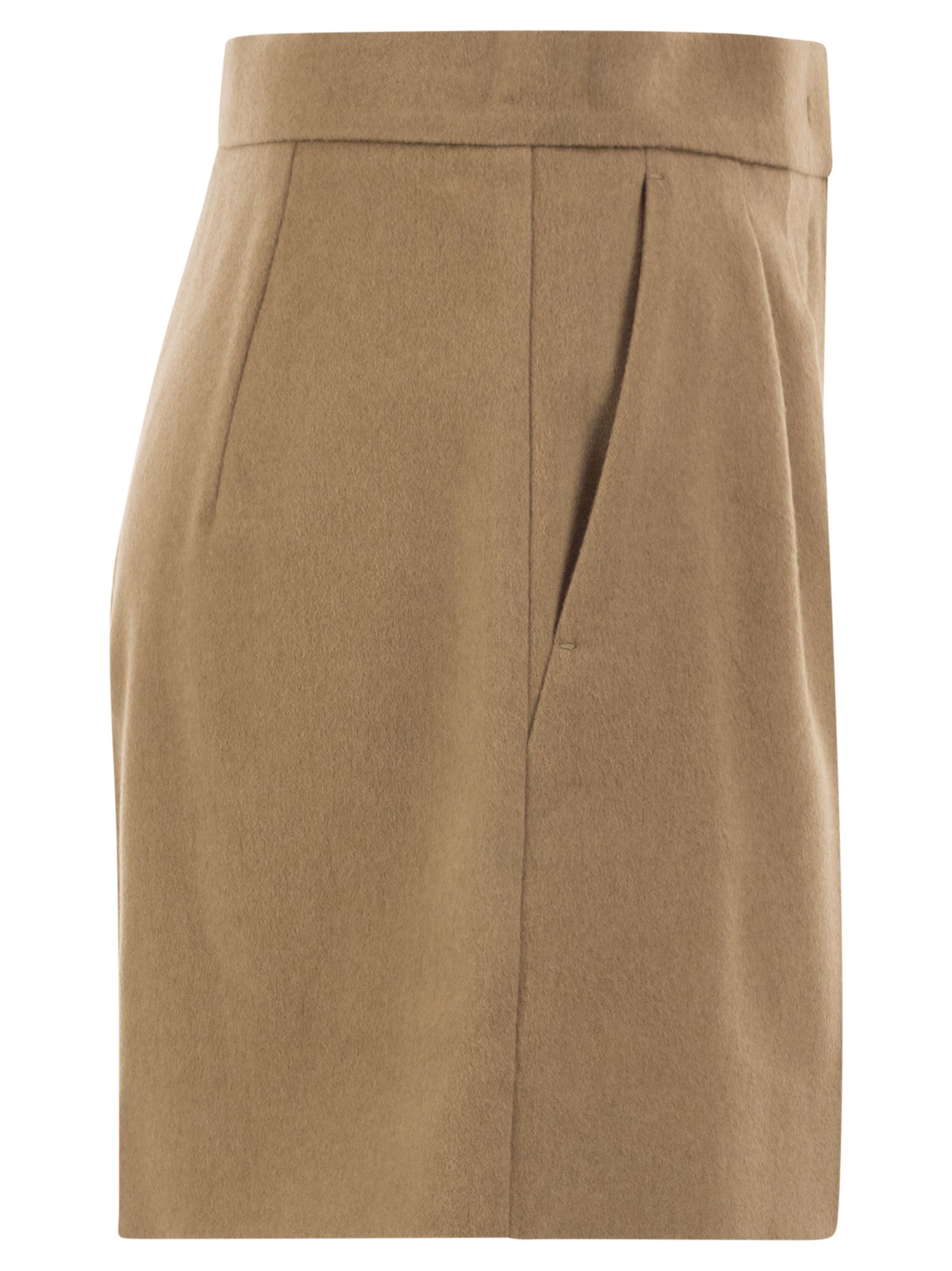 Max Mara Women Mxmvista - Tailored Camel Shorts MAX MARA
