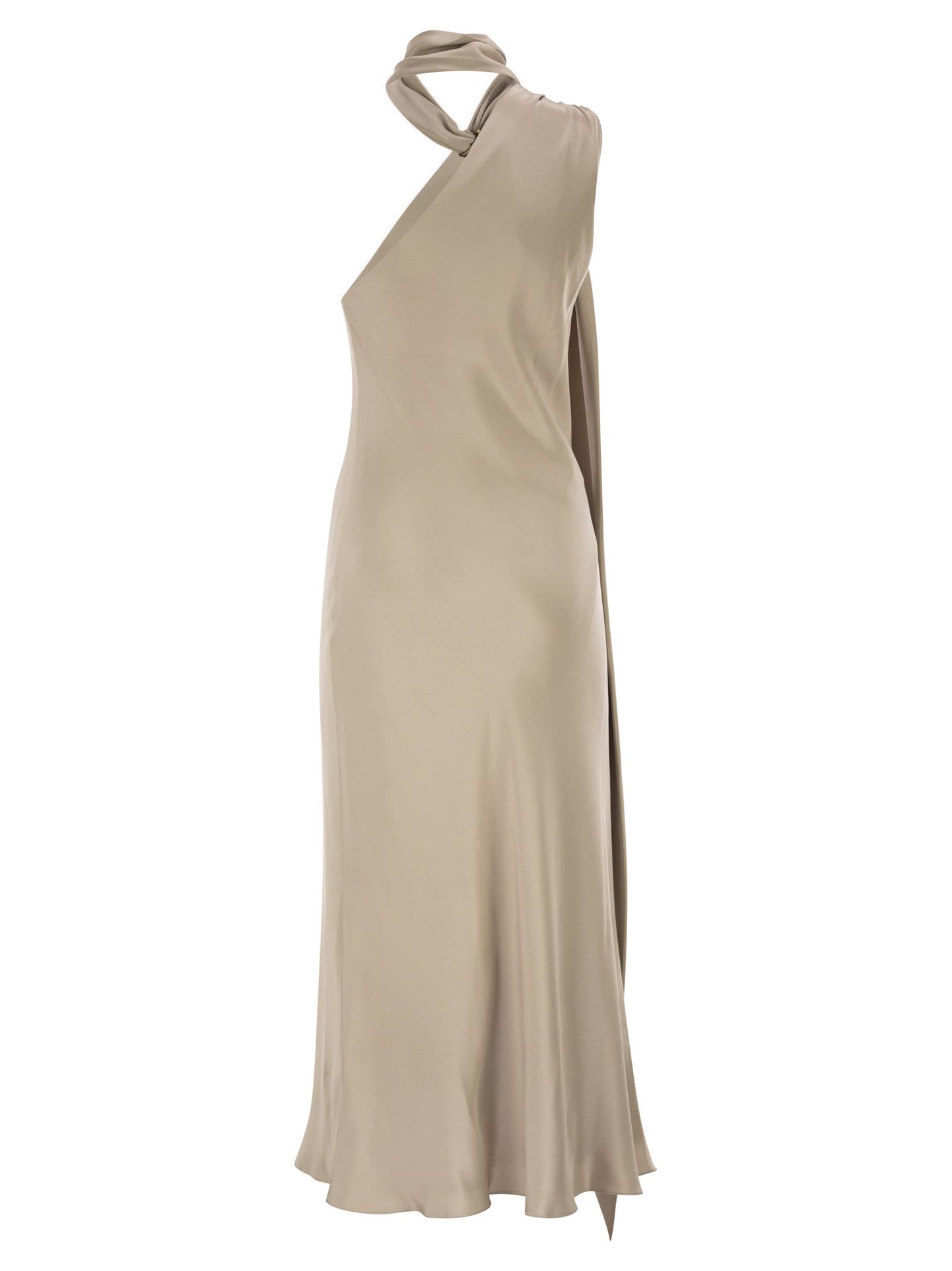 Max Mara Women Mxevasto - One-Shoulder Long Dress In Pure Silk MAX MARA