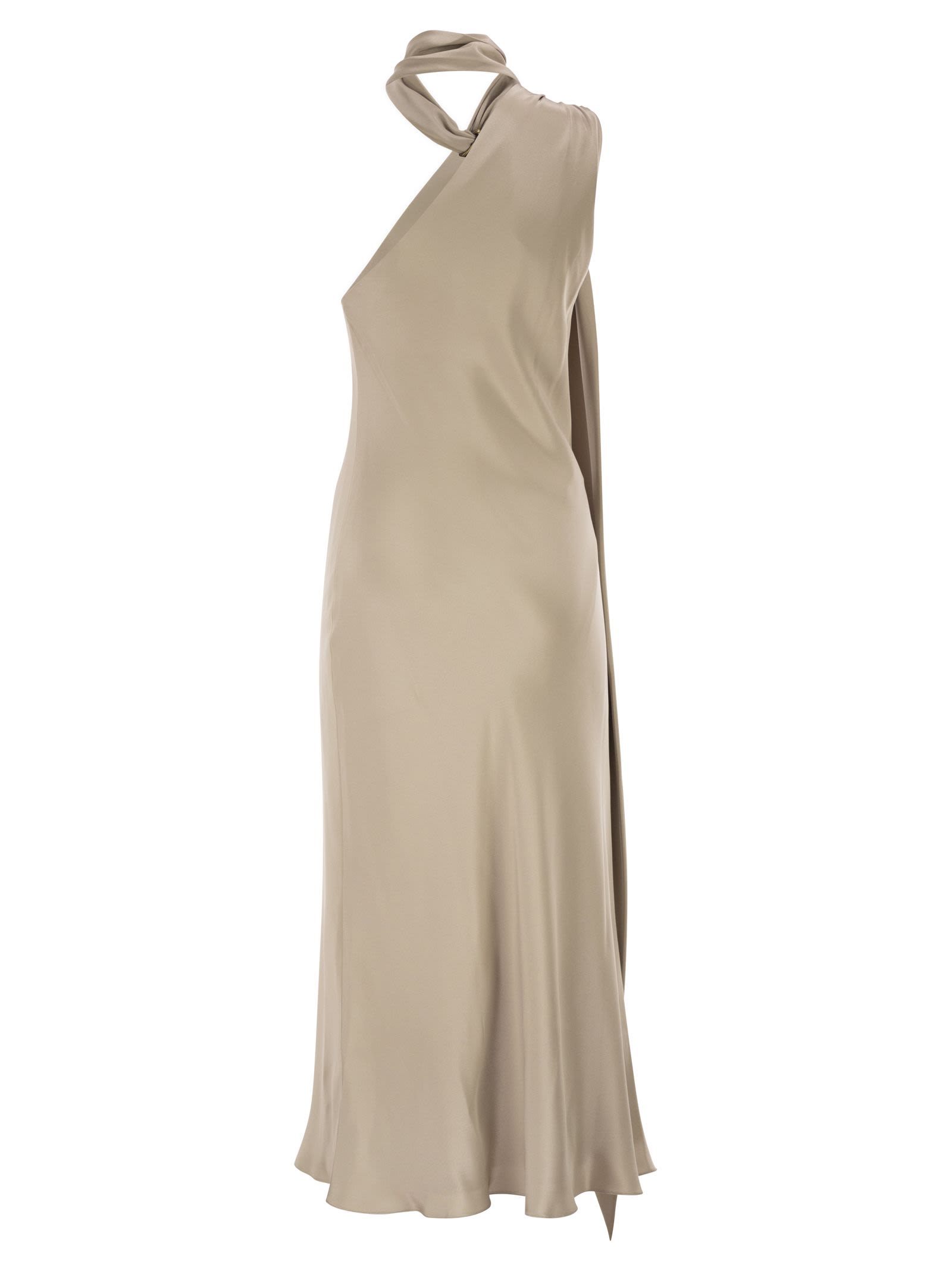 Max Mara Women Mxevasto - One-Shoulder Long Dress In Pure Silk MAX MARA