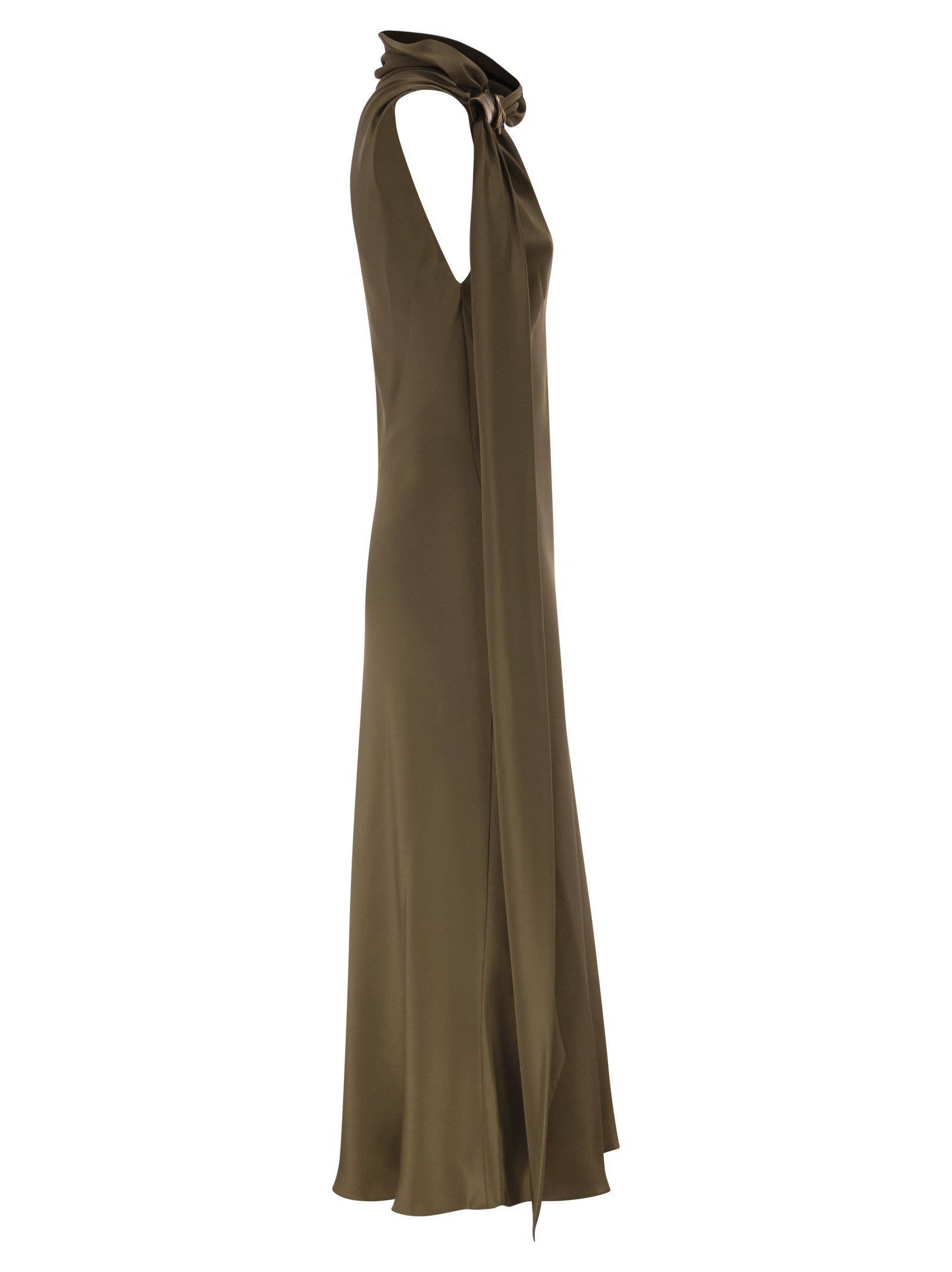 Max Mara Women Mxevasto - One-Shoulder Long Dress In Pure Silk MAX MARA