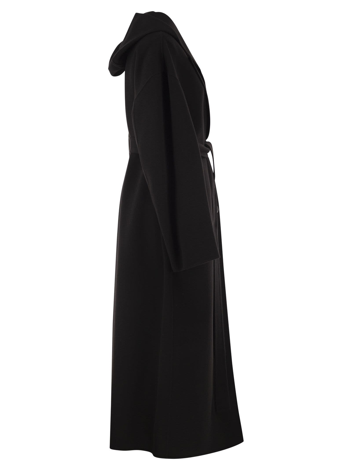 Sportmax Women Spxolmo - Pure Virgin Wool Hooded Coat SPORTMAX