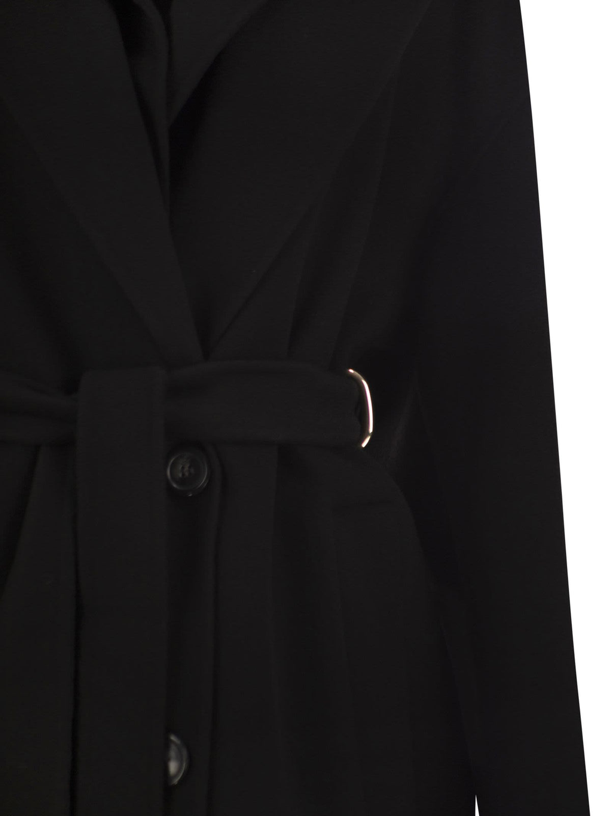 Sportmax Women Spxolmo - Pure Virgin Wool Hooded Coat SPORTMAX
