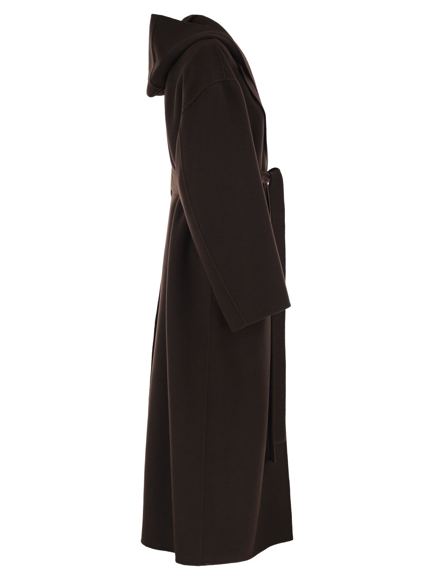 Sportmax Women Spxolmo - Pure Virgin Wool Hooded Coat SPORTMAX