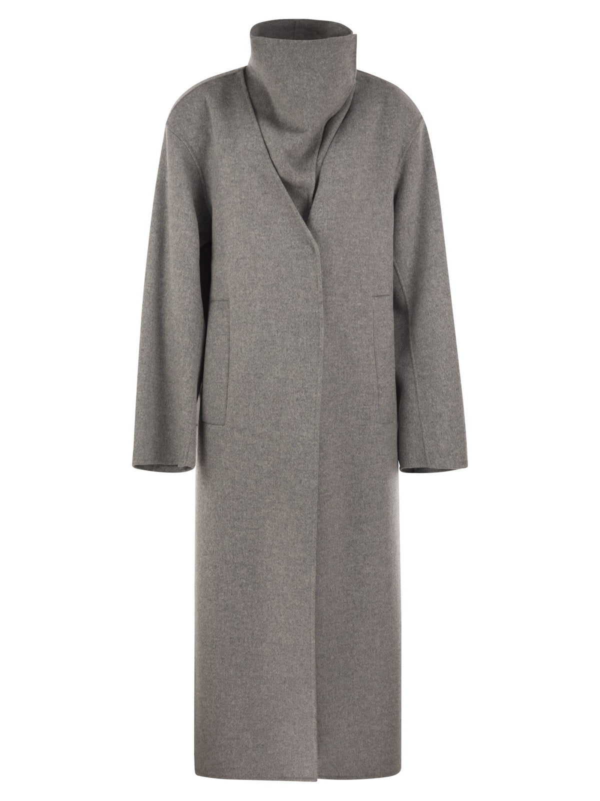 Sportmax Women Spsassenso - Long Virgin Wool Coat With High Neck SPORTMAX