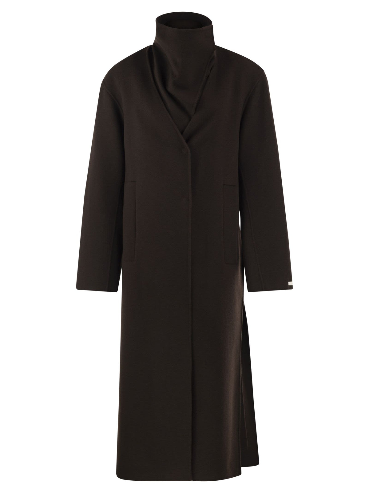 Sportmax Women Spsassenso - Long Virgin Wool Coat With High Neck SPORTMAX