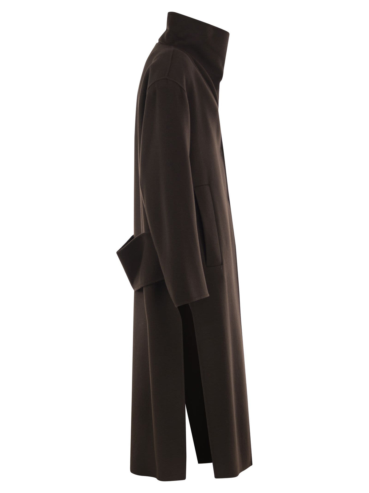 Sportmax Women Spsassenso - Long Virgin Wool Coat With High Neck SPORTMAX
