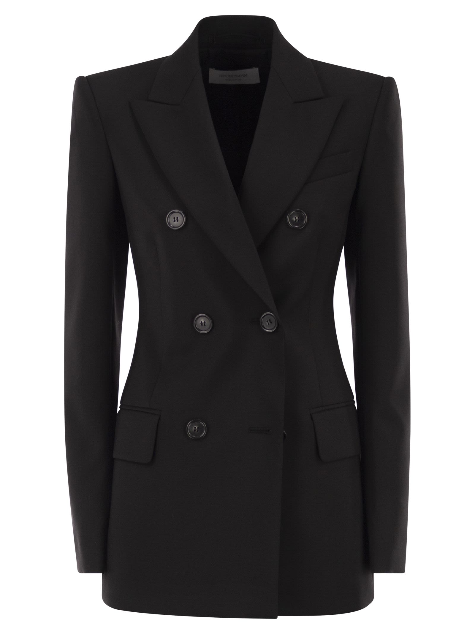 Sportmax Women Spxadamo - Tailored Double-Breasted Virgin Wool Blazer SPORTMAX