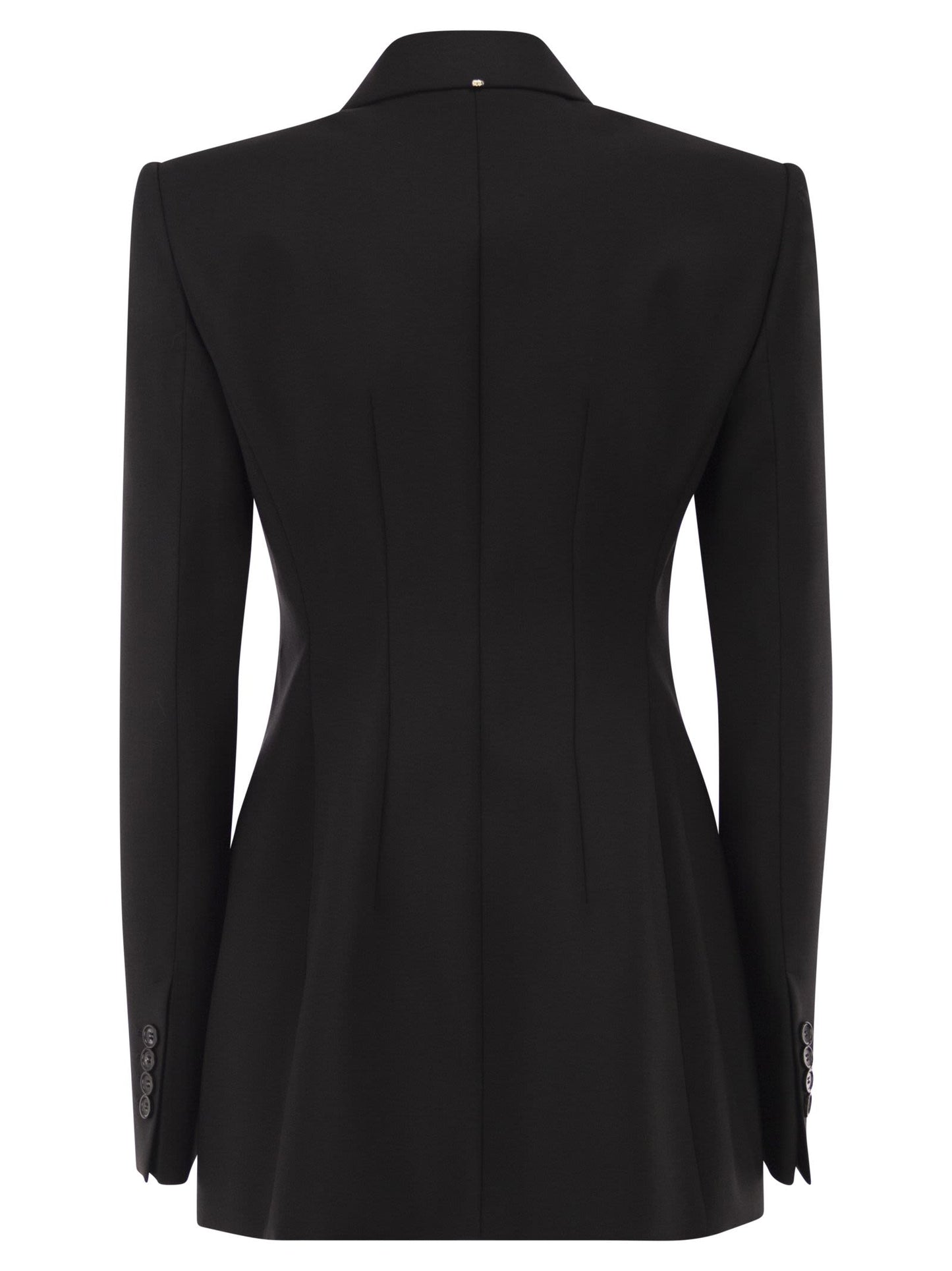 Sportmax Women Spxadamo - Tailored Double-Breasted Virgin Wool Blazer SPORTMAX