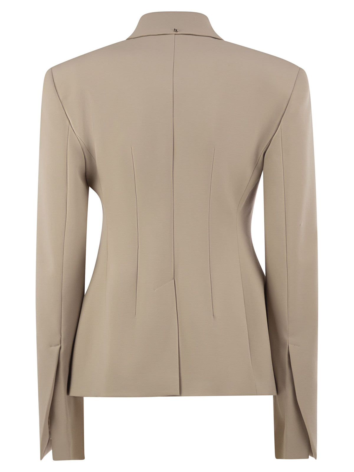 Sportmax Women Spxfresia - Tailored Double-Breasted Stretch Wool Blazer SPORTMAX