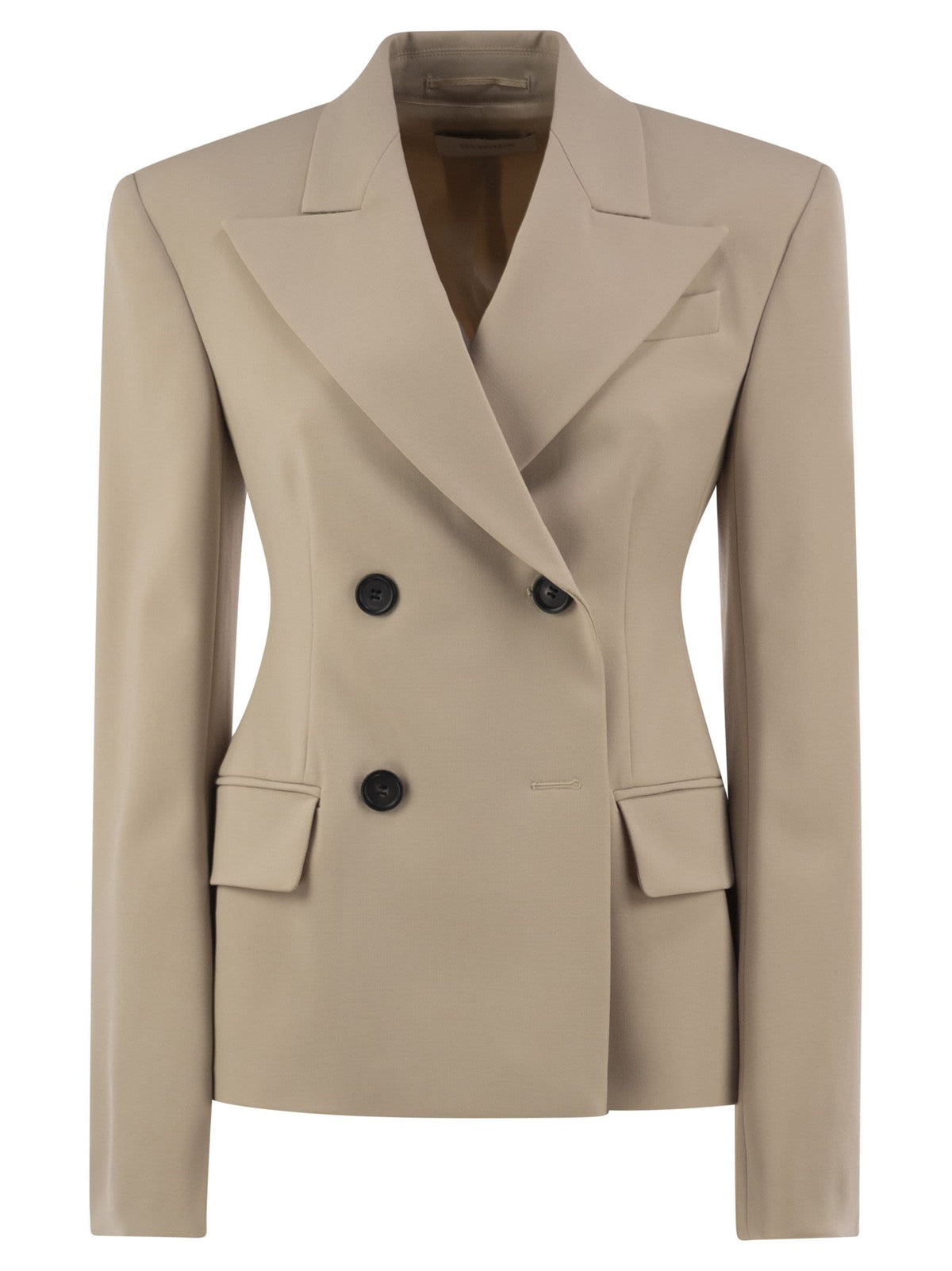 Sportmax Women Spxfresia - Tailored Double-Breasted Stretch Wool Blazer SPORTMAX