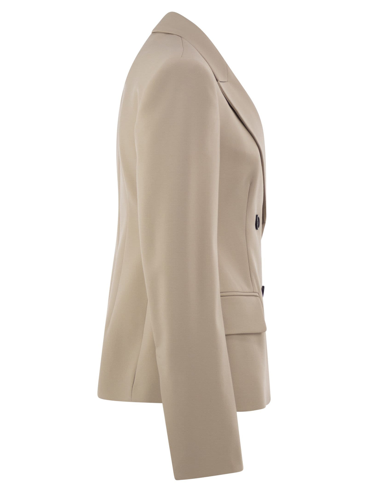 Sportmax Women Spxfresia - Tailored Double-Breasted Stretch Wool Blazer SPORTMAX