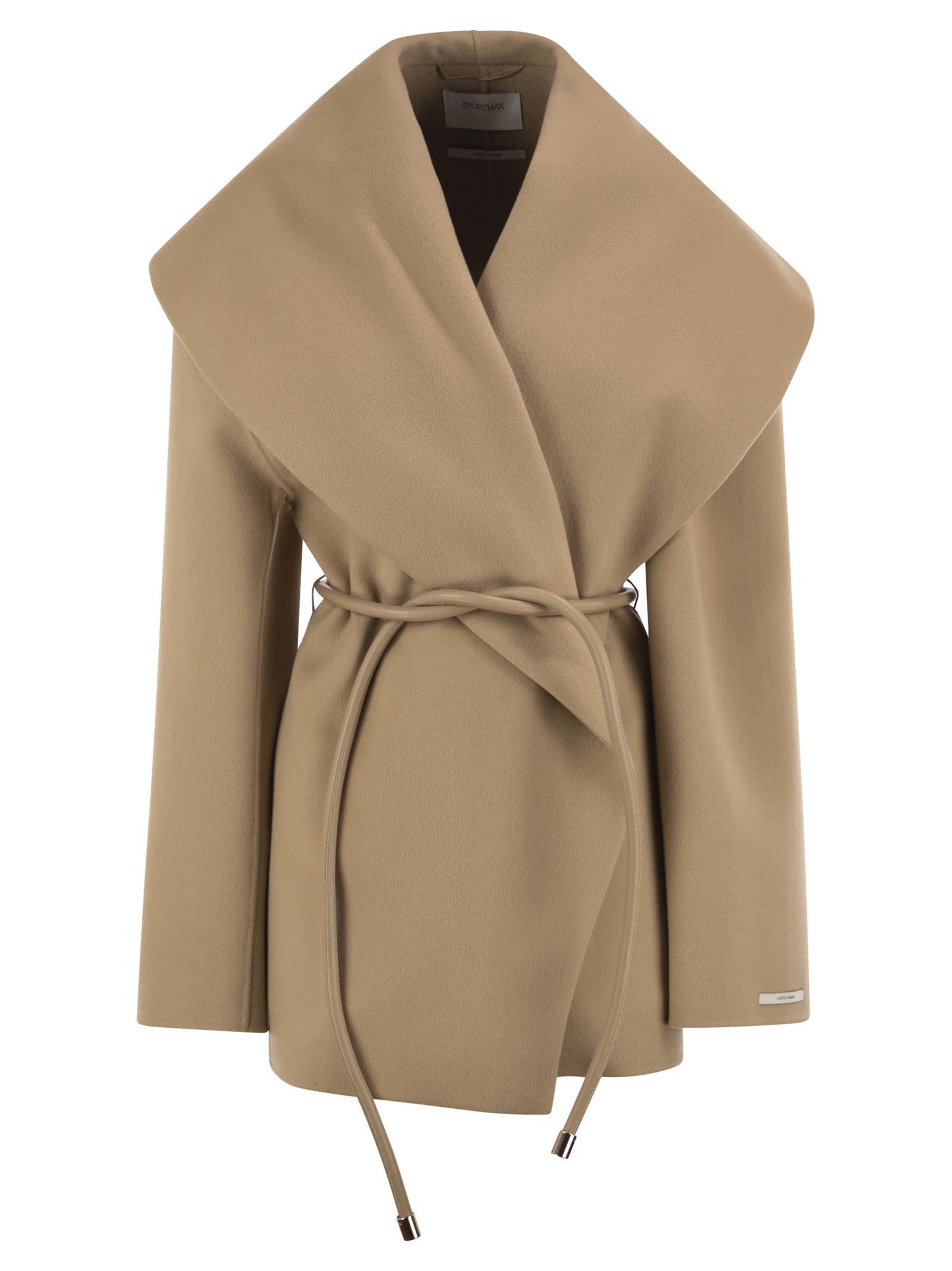 Sportmax Women Spxuguale - Wrap Short Coat In Virgin Wool SPORTMAX