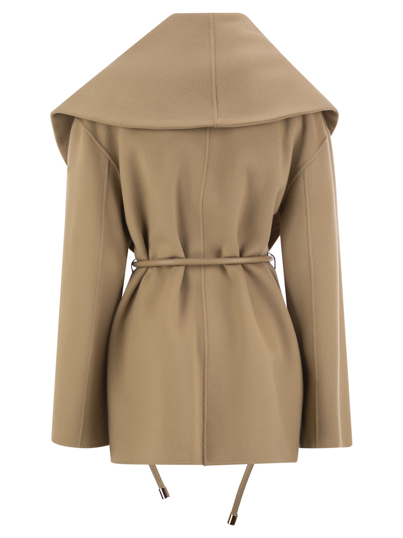 Sportmax Women Spxuguale - Wrap Short Coat In Virgin Wool SPORTMAX