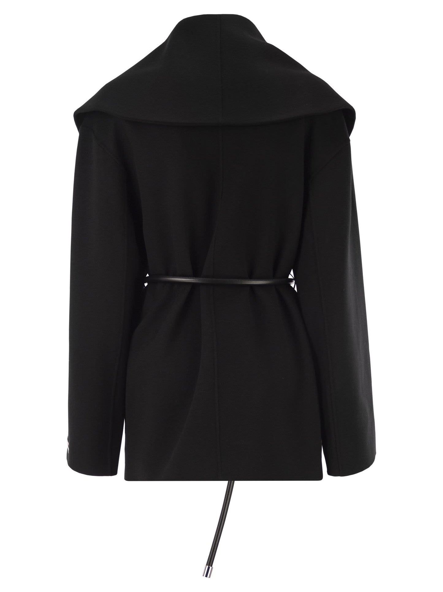 Sportmax Women Spxuguale - Wrap Short Coat In Virgin Wool SPORTMAX