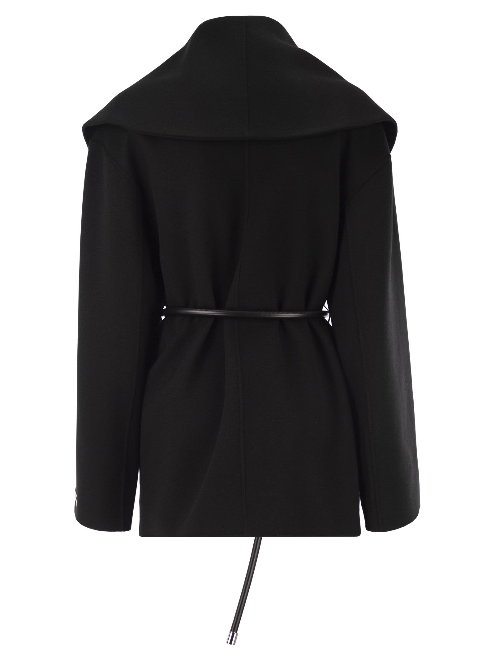 Sportmax Women Spxuguale - Wrap Short Coat In Virgin Wool SPORTMAX