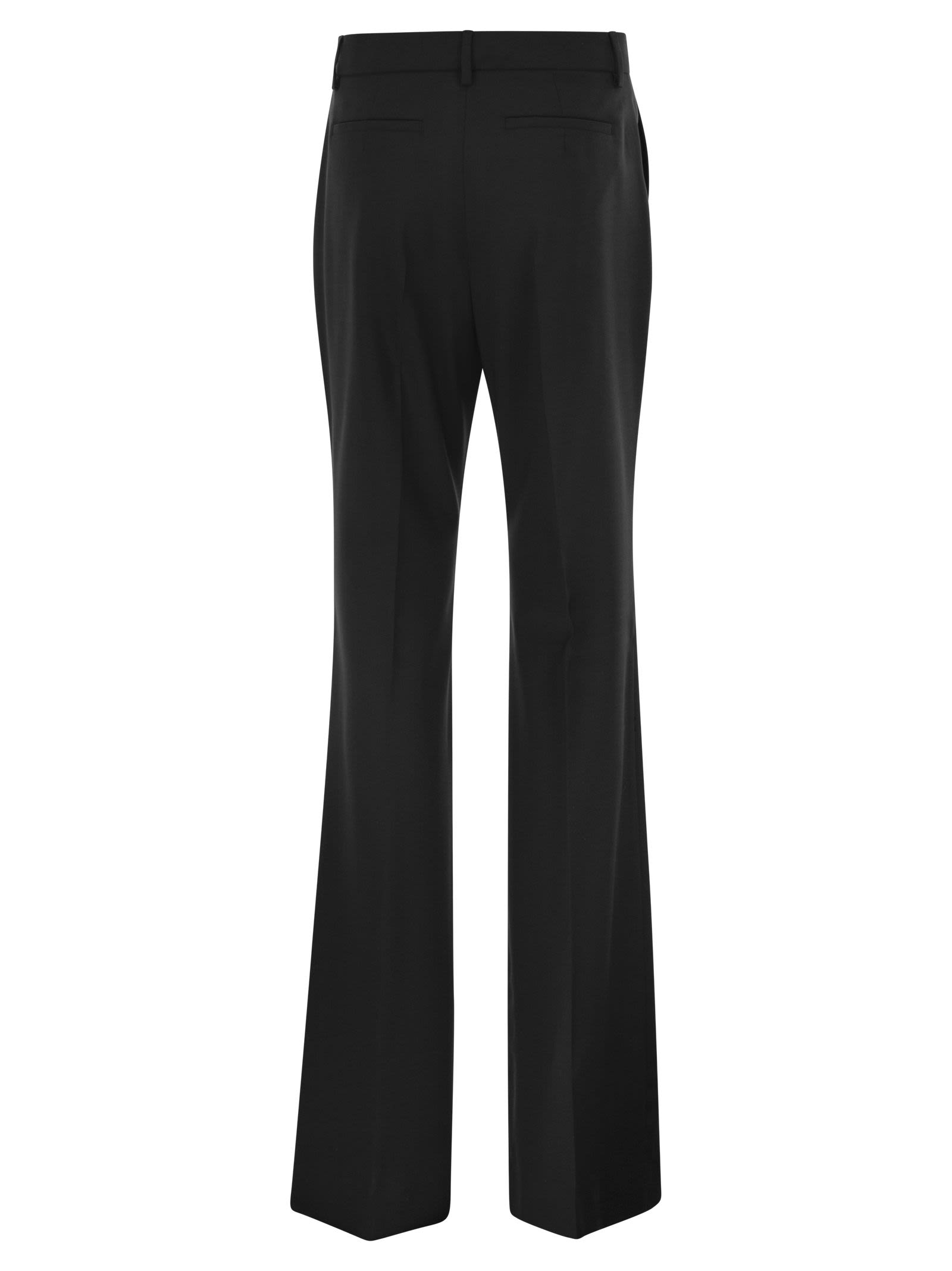 Sportmax Women Spxhangar - Tailored Virgin Wool Flared Trousers SPORTMAX