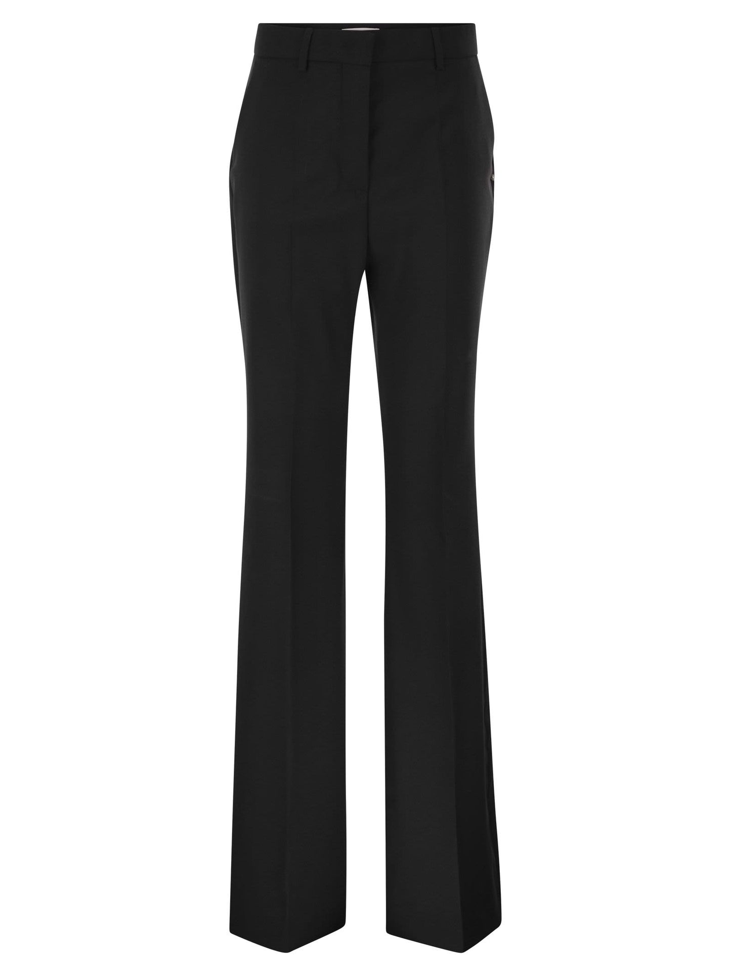 Sportmax Women Spxhangar - Tailored Virgin Wool Flared Trousers SPORTMAX