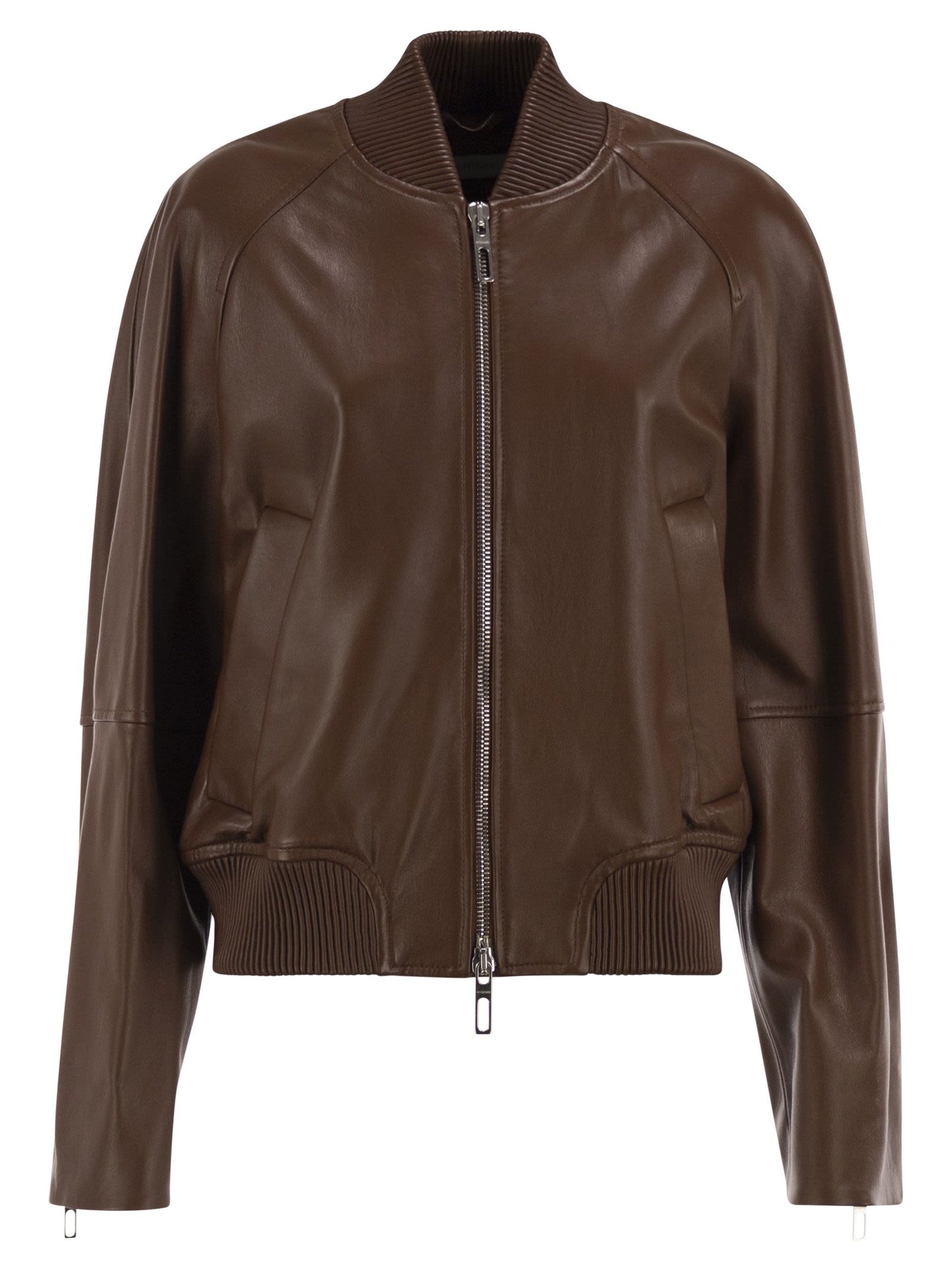 Sportmax Women Spxamour - Lambskin Leather Bomber Jacket SPORTMAX
