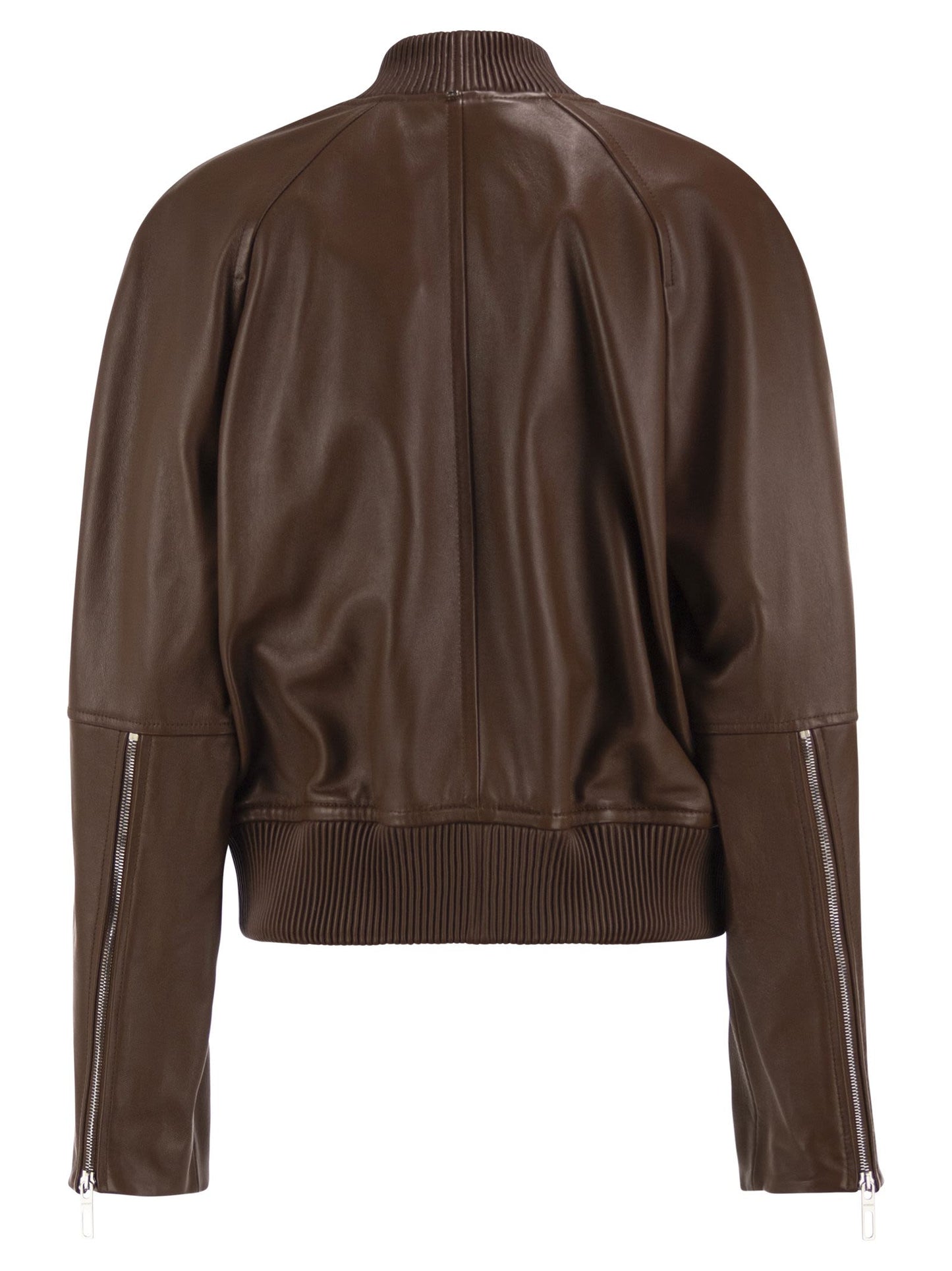Sportmax Women Spxamour - Lambskin Leather Bomber Jacket SPORTMAX