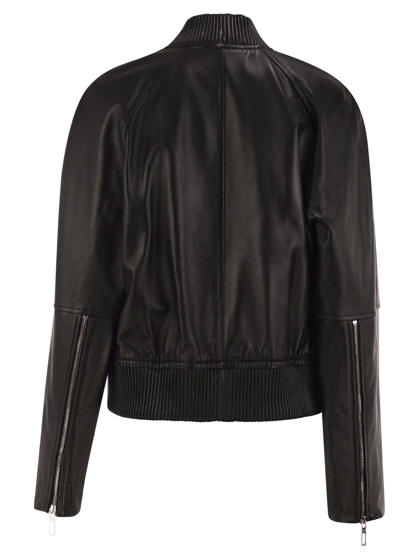 Sportmax Women Spxamour - Lambskin Leather Bomber Jacket SPORTMAX