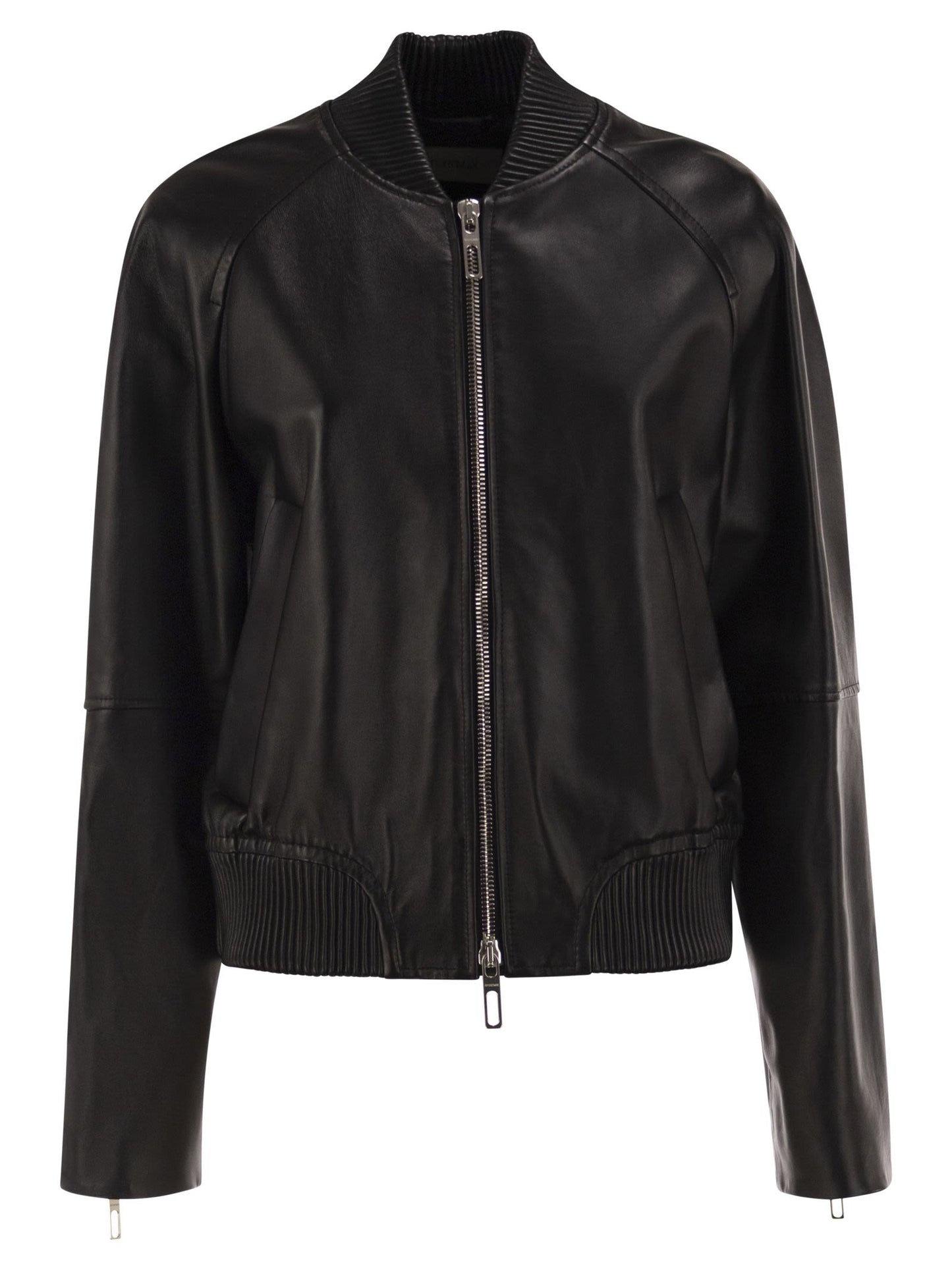 Sportmax Women Spxamour - Lambskin Leather Bomber Jacket SPORTMAX