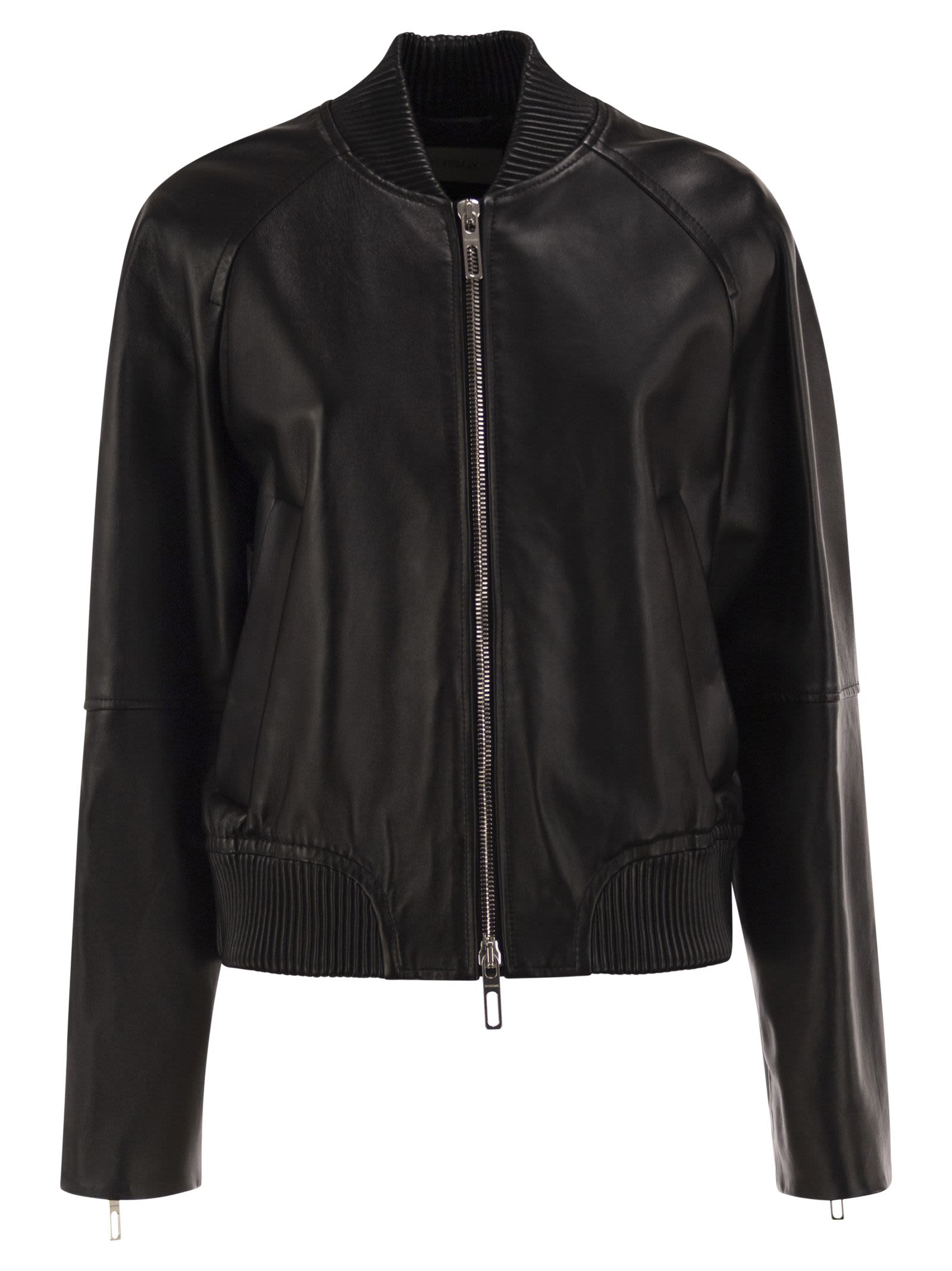 Sportmax Women Spxamour - Lambskin Leather Bomber Jacket SPORTMAX