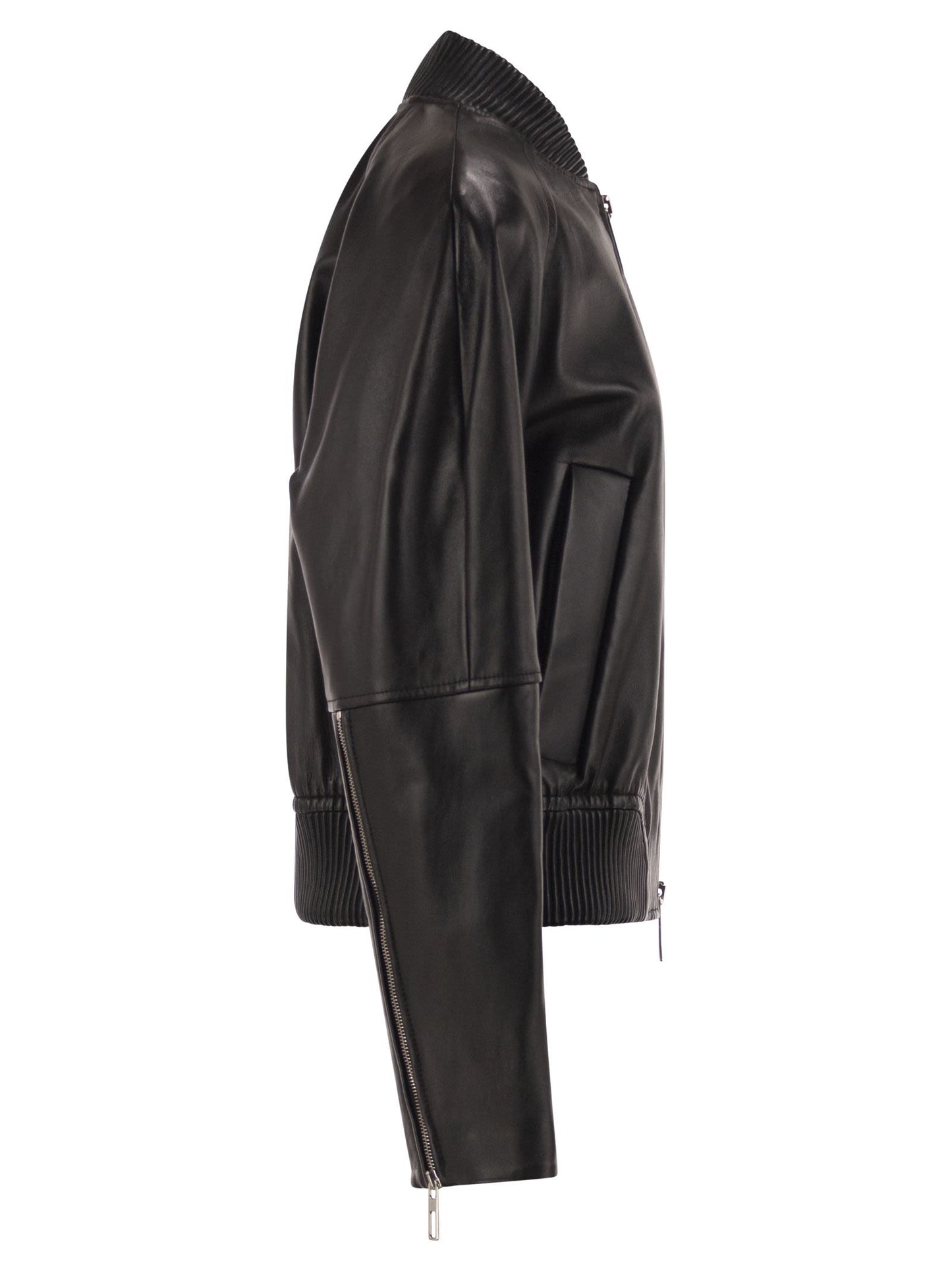 Sportmax Women Spxamour - Lambskin Leather Bomber Jacket SPORTMAX