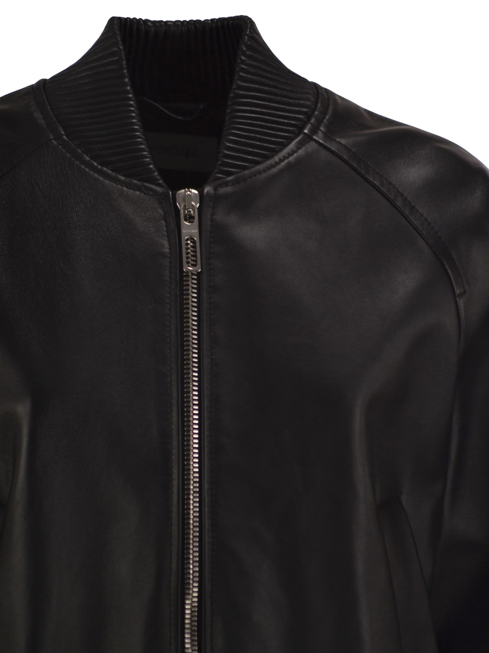 Sportmax Women Spxamour - Lambskin Leather Bomber Jacket SPORTMAX