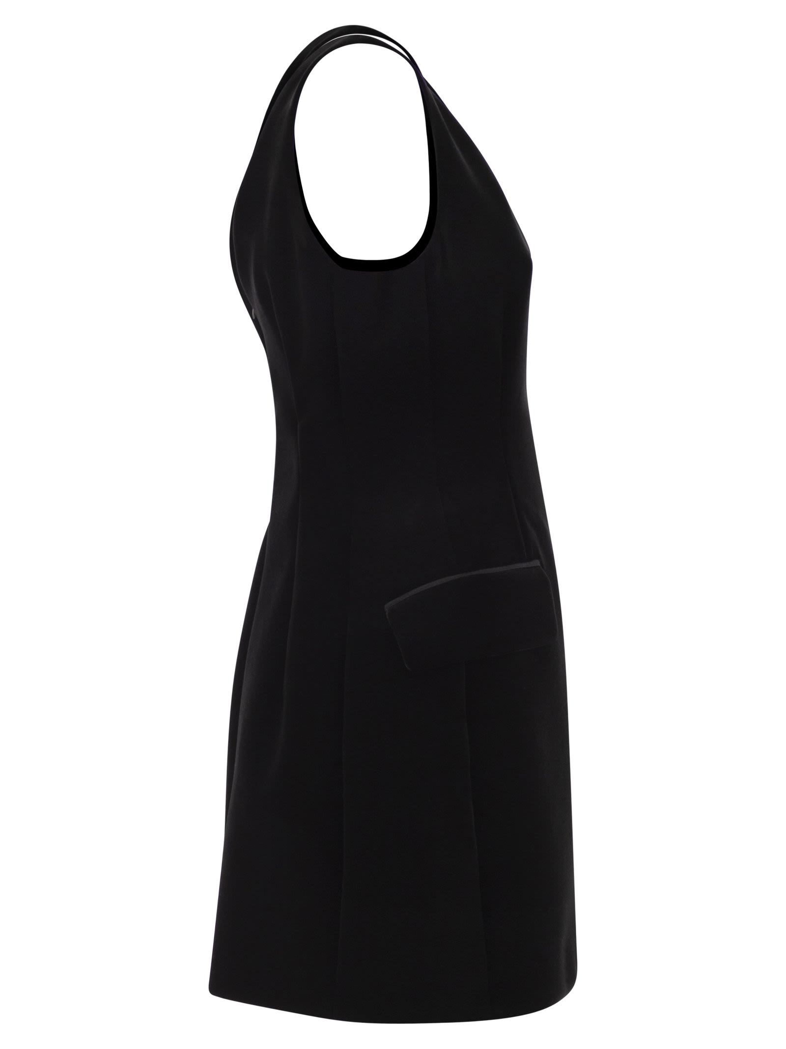 Sportmax Women Spxtefrite08 - Structured Mini Dress With V-Neckline SPORTMAX