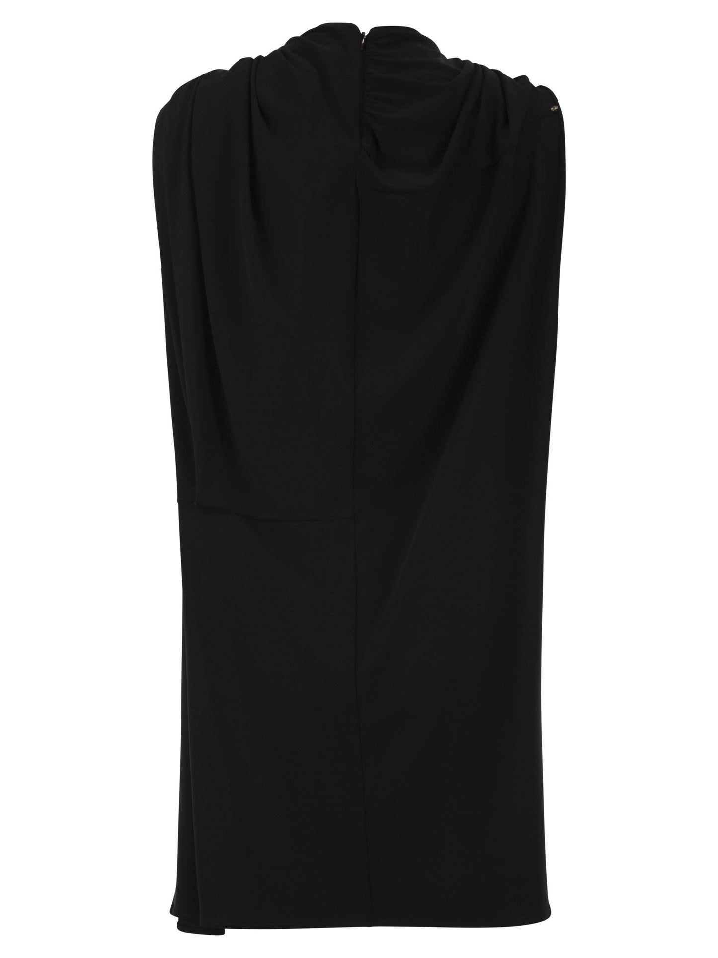 Sportmax Women Spxepoche - Draped Stretch Viscose Dress With Jewelled Shoulder Detail SPORTMAX
