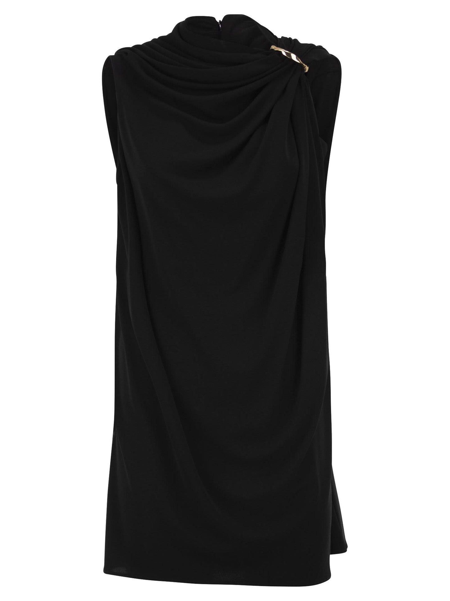 Sportmax Women Spxepoche - Draped Stretch Viscose Dress With Jewelled Shoulder Detail SPORTMAX