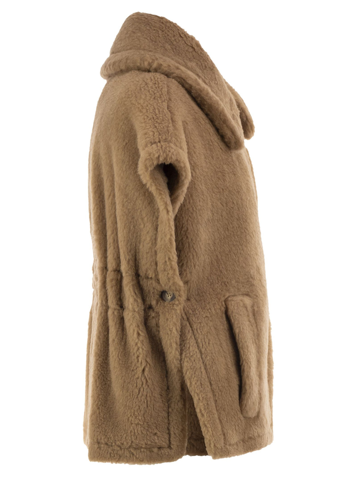 Max Mara Women Newabavo - Camel And Silk Gilet With Leather Belt MAX MARA