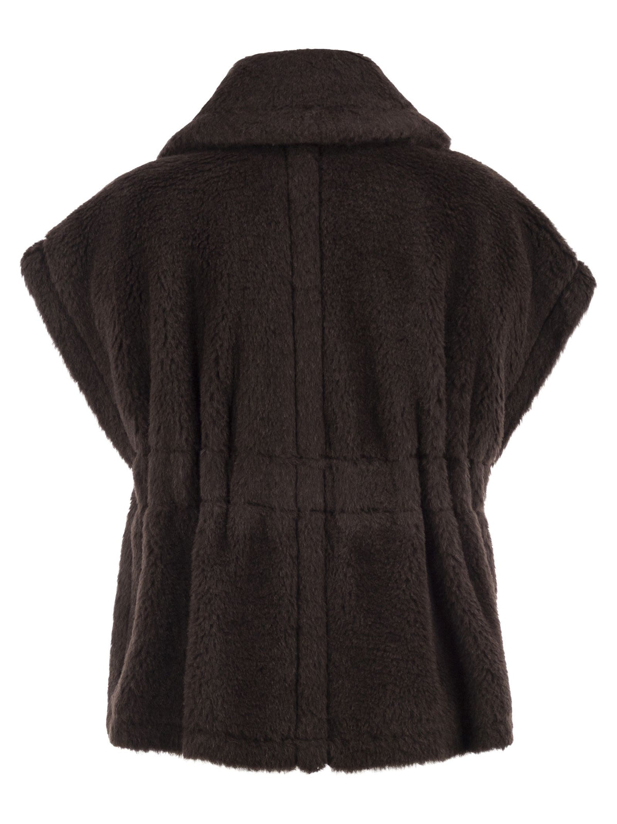 Max Mara Women Newabavo1 - Alpaca, Virgin Wool And Silk Gilet With Leather Belt MAX MARA