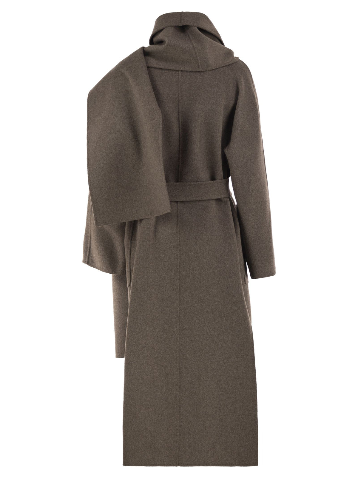 S Max Mara Women Smmpeonie - Pure Virgin Wool Coat With Integrated Scarf S MAX MARA