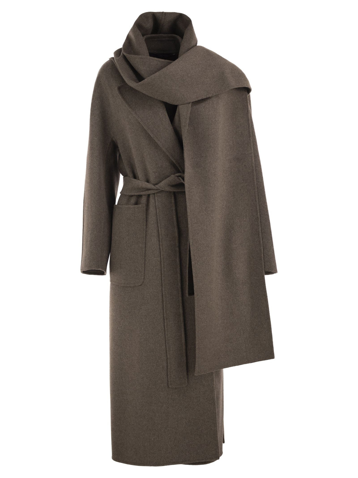S Max Mara Women Smmpeonie - Pure Virgin Wool Coat With Integrated Scarf S MAX MARA
