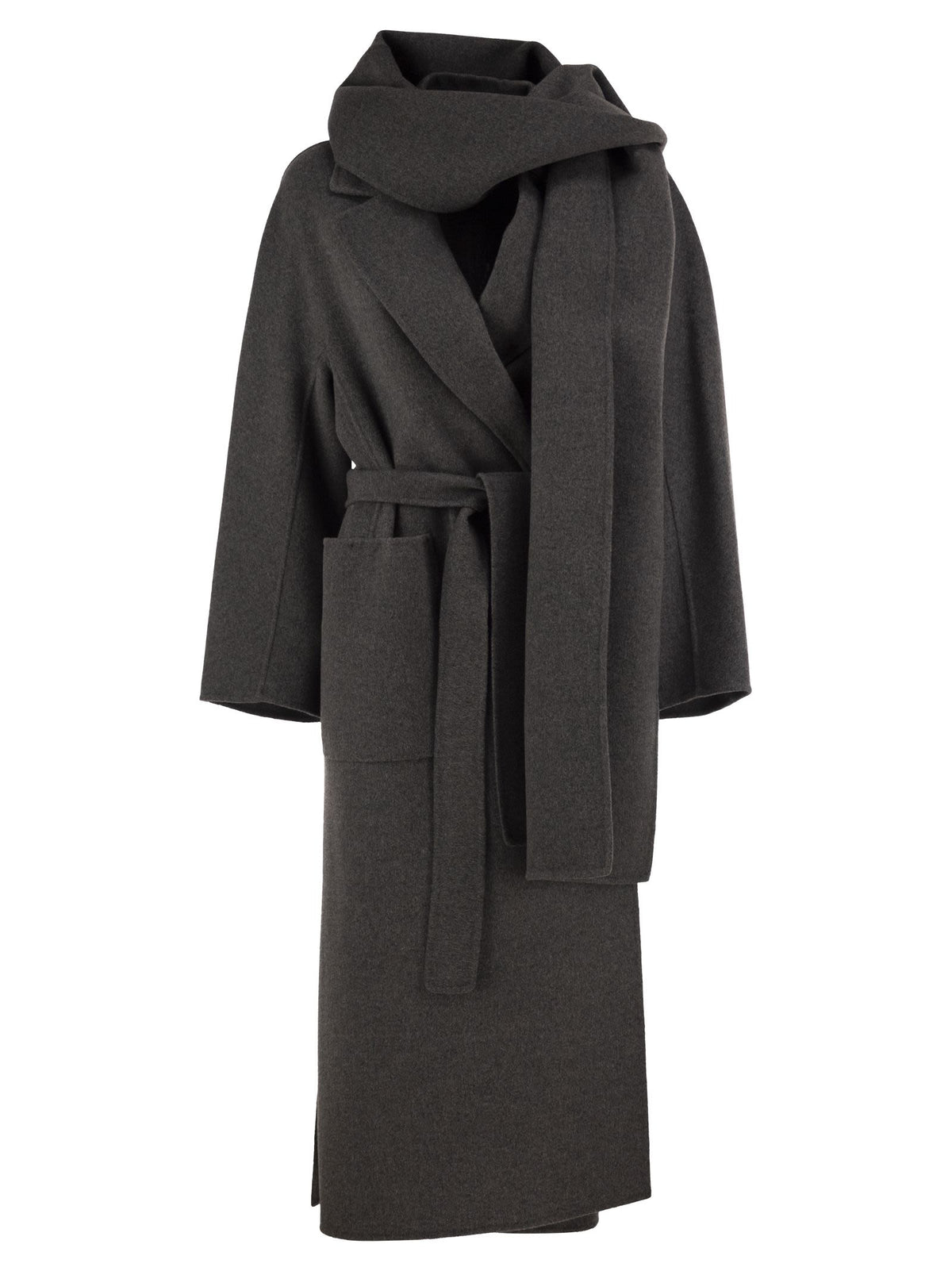 S Max Mara Women Smmpeonie - Pure Virgin Wool Coat With Integrated Scarf S MAX MARA