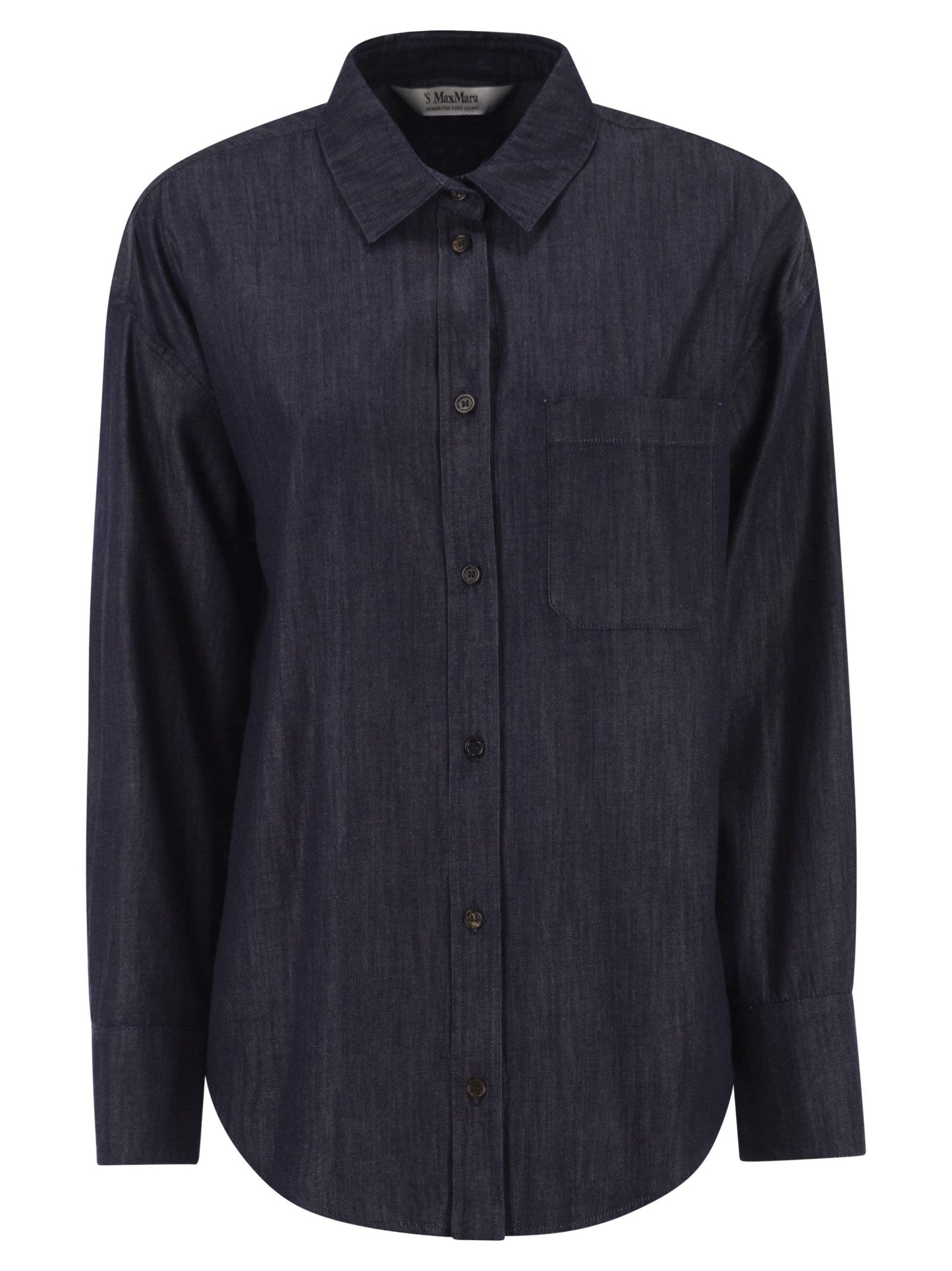 S Max Mara Women Stmnora - Lightweight Denim Shirt With Jewelled Detail S MAX MARA