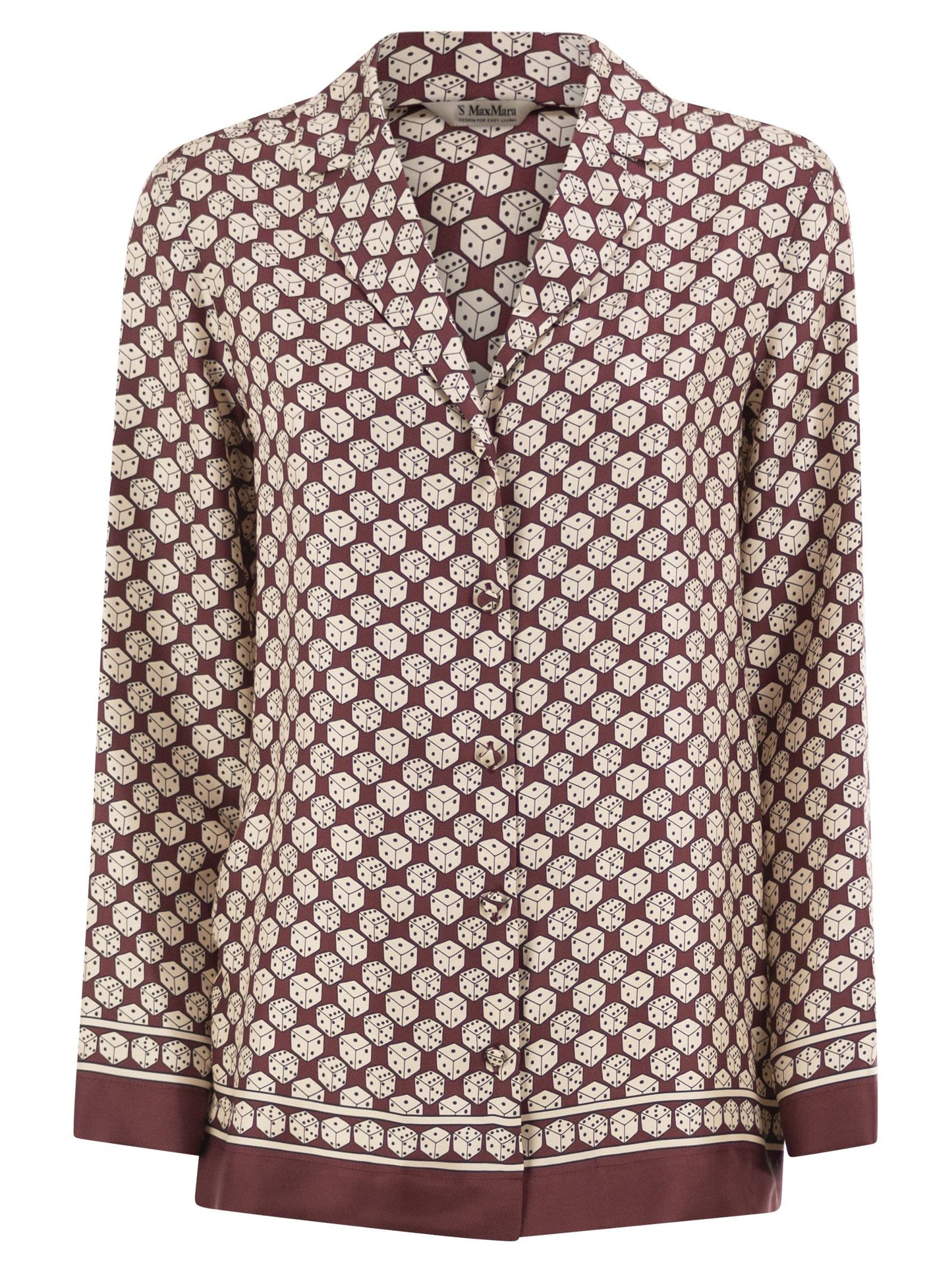 S Max Mara Women Stmmambo - Pure Silk Printed Shirt S MAX MARA
