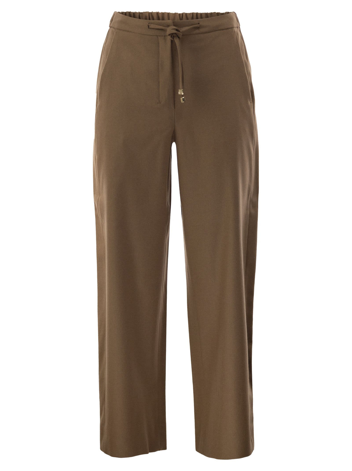 S Max Mara Women Smmfloria - Virgin Wool Stretch Trousers With Drawstring Waist S MAX MARA
