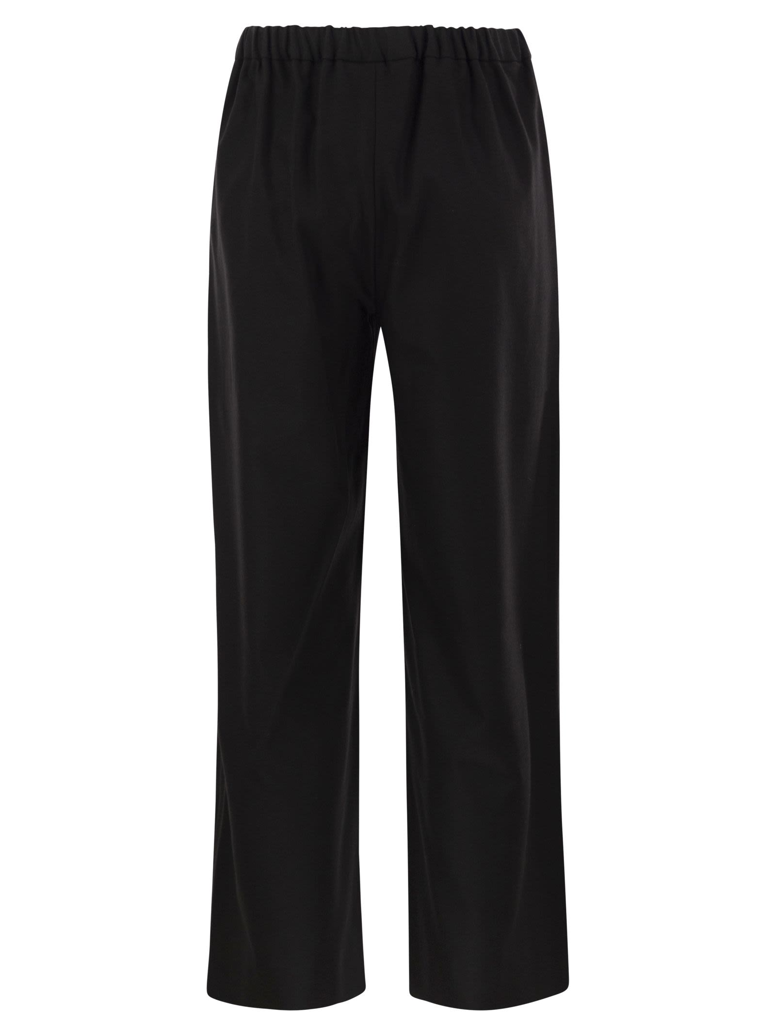 S Max Mara Women Smmfloria - Virgin Wool Stretch Trousers With Drawstring Waist S MAX MARA