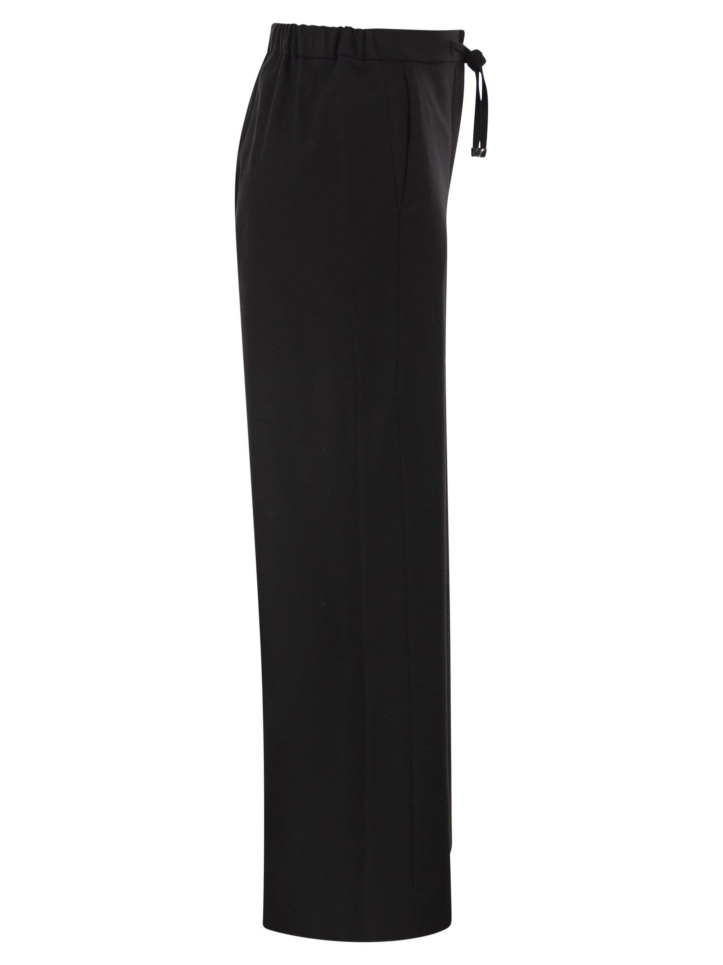 S Max Mara Women Smmfloria - Virgin Wool Stretch Trousers With Drawstring Waist S MAX MARA