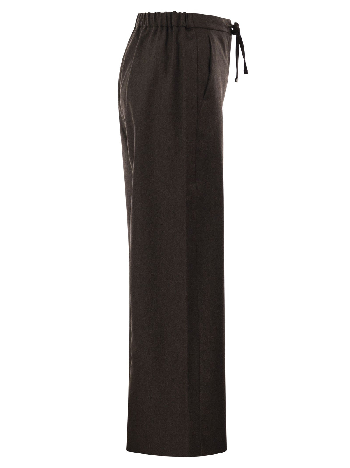 S Max Mara Women Smmfloria - Virgin Wool Stretch Trousers With Drawstring Waist S MAX MARA