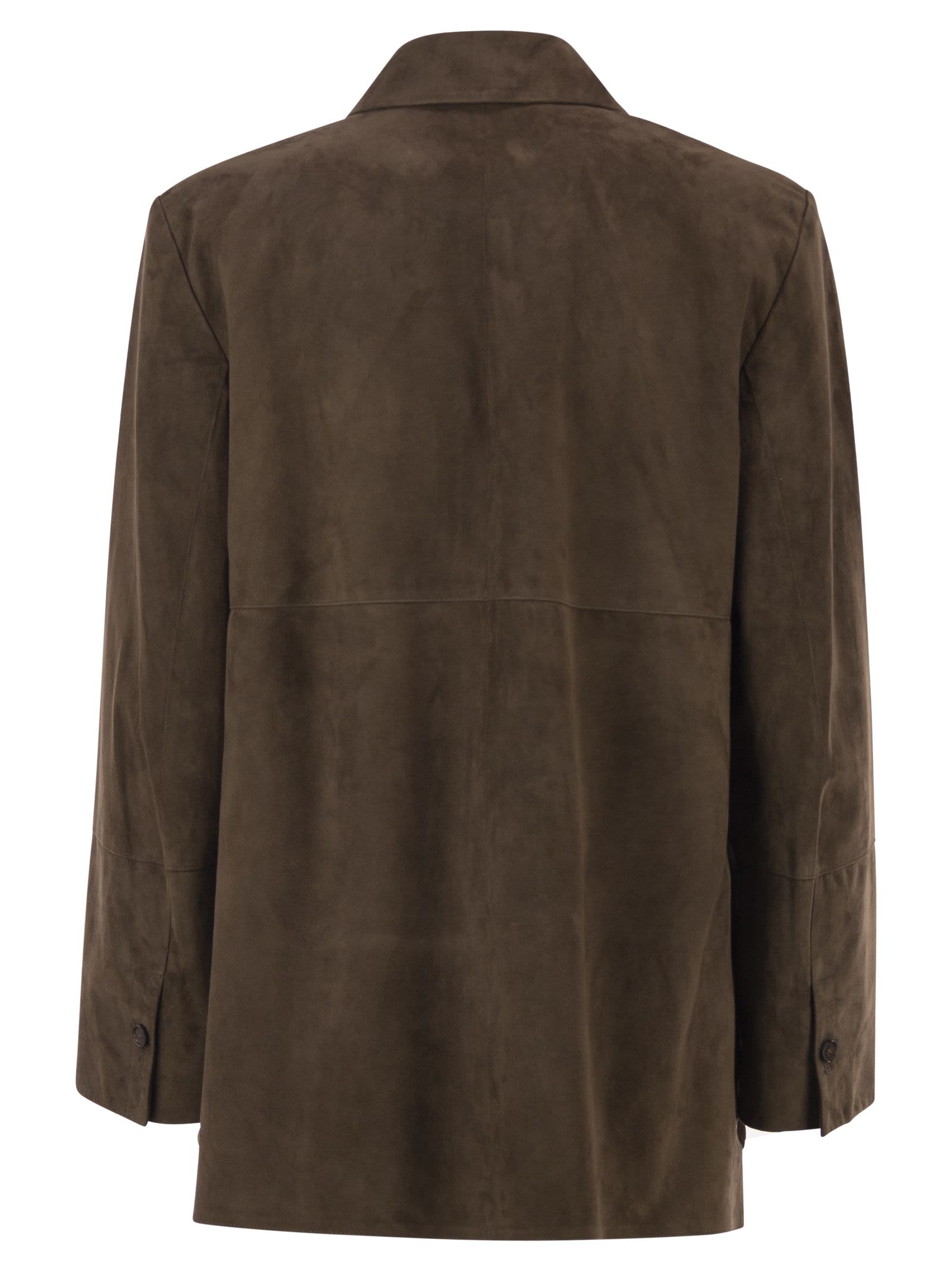 S Max Mara Women Smmgocce - Suede Shirt With Silk Lining S MAX MARA