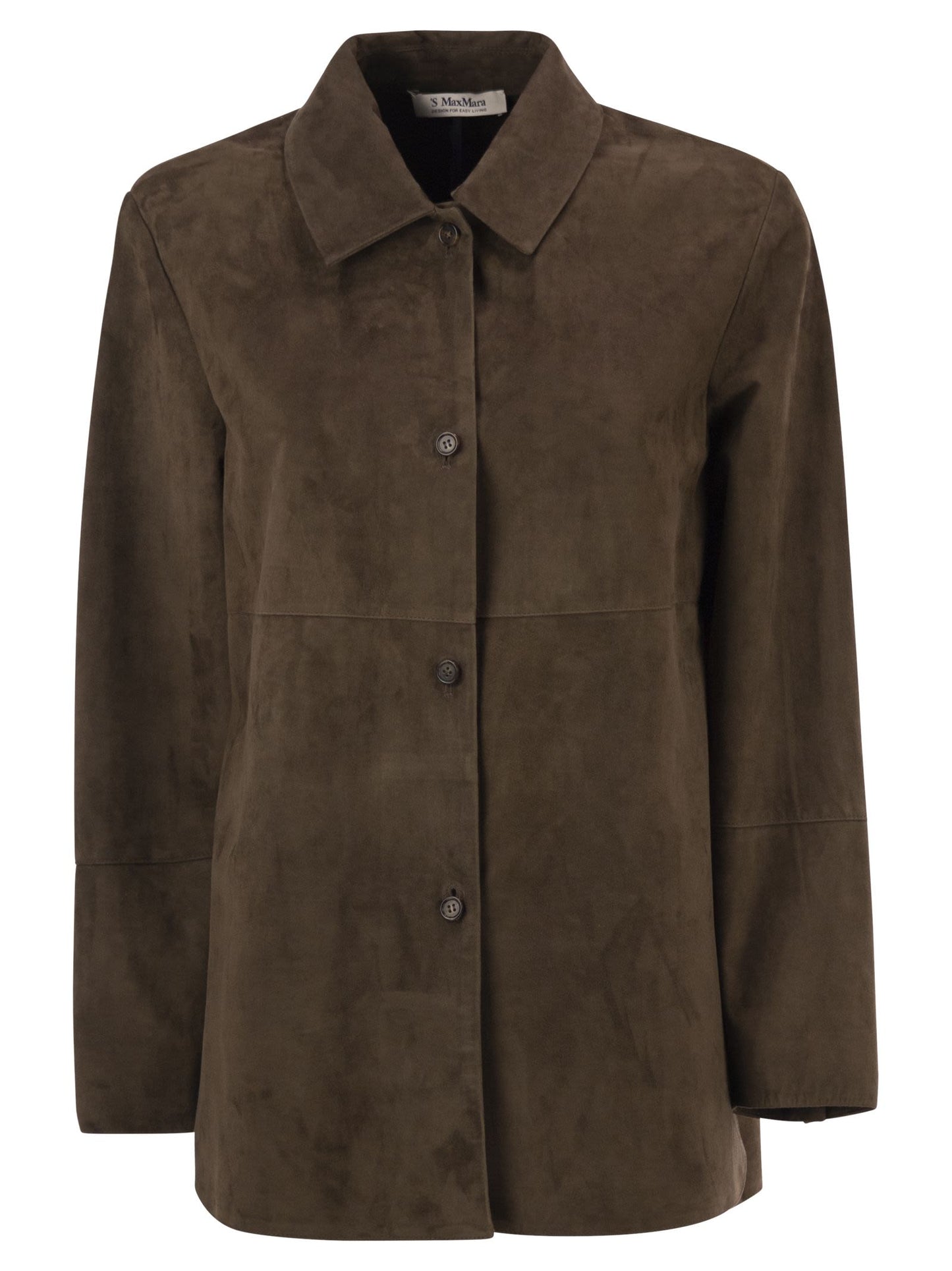 S Max Mara Women Smmgocce - Suede Shirt With Silk Lining S MAX MARA