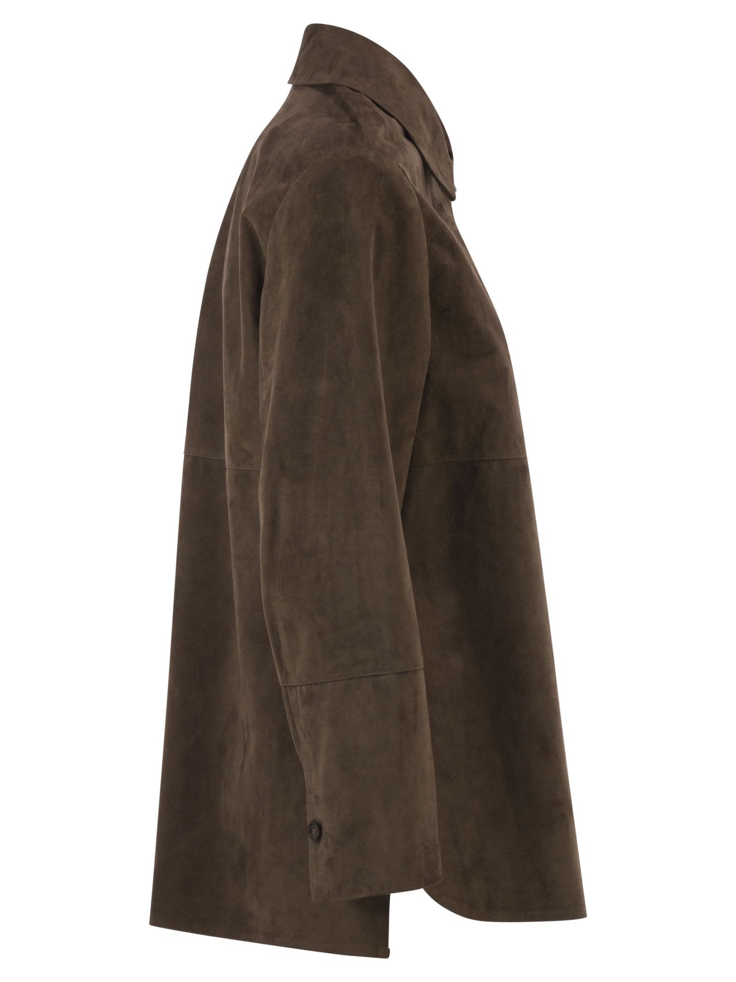 S Max Mara Women Smmgocce - Suede Shirt With Silk Lining S MAX MARA