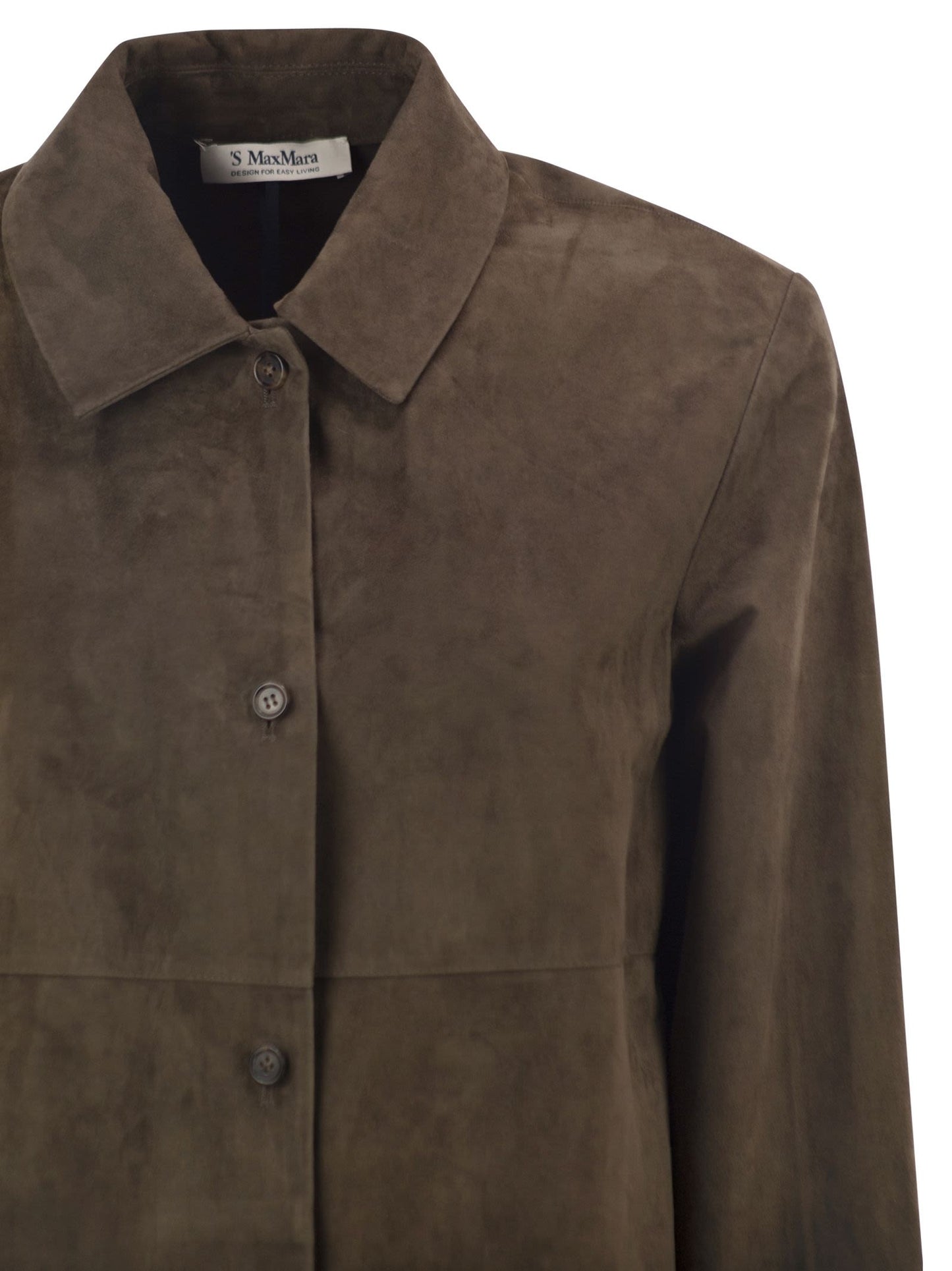 S Max Mara Women Smmgocce - Suede Shirt With Silk Lining S MAX MARA