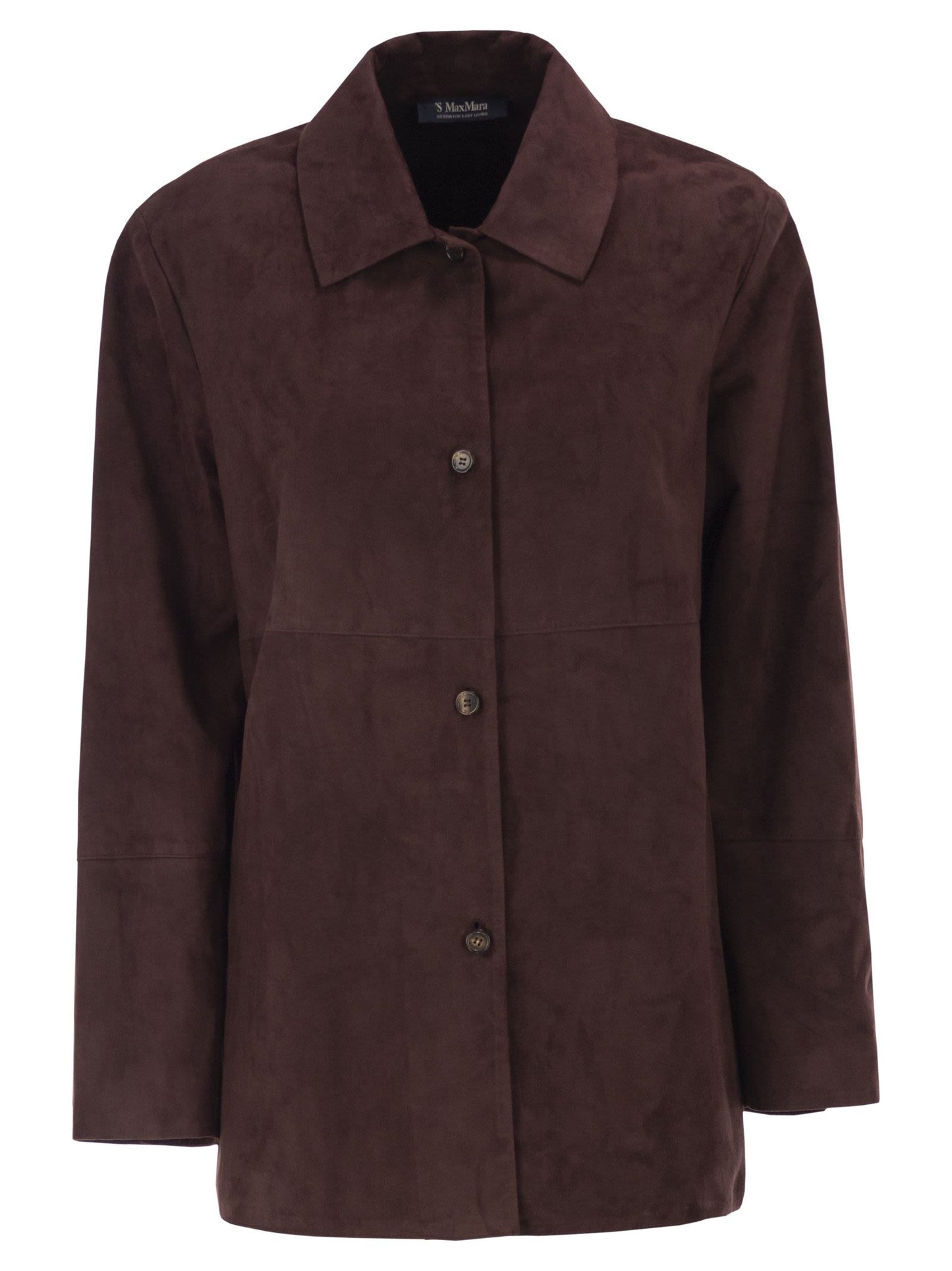 S Max Mara Women Smmgocce - Suede Shirt With Silk Lining S MAX MARA