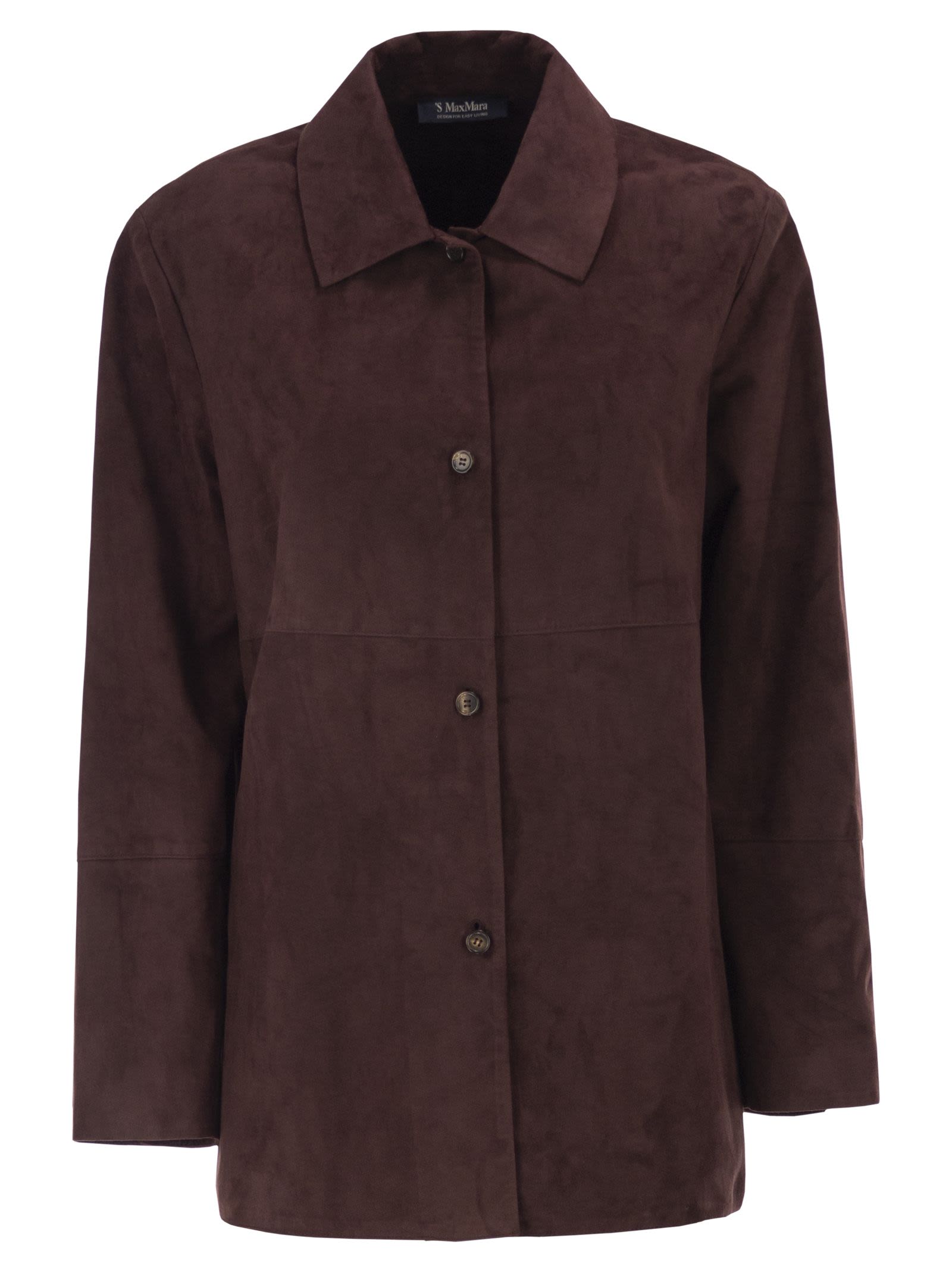 S Max Mara Women Smmgocce - Suede Shirt With Silk Lining S MAX MARA