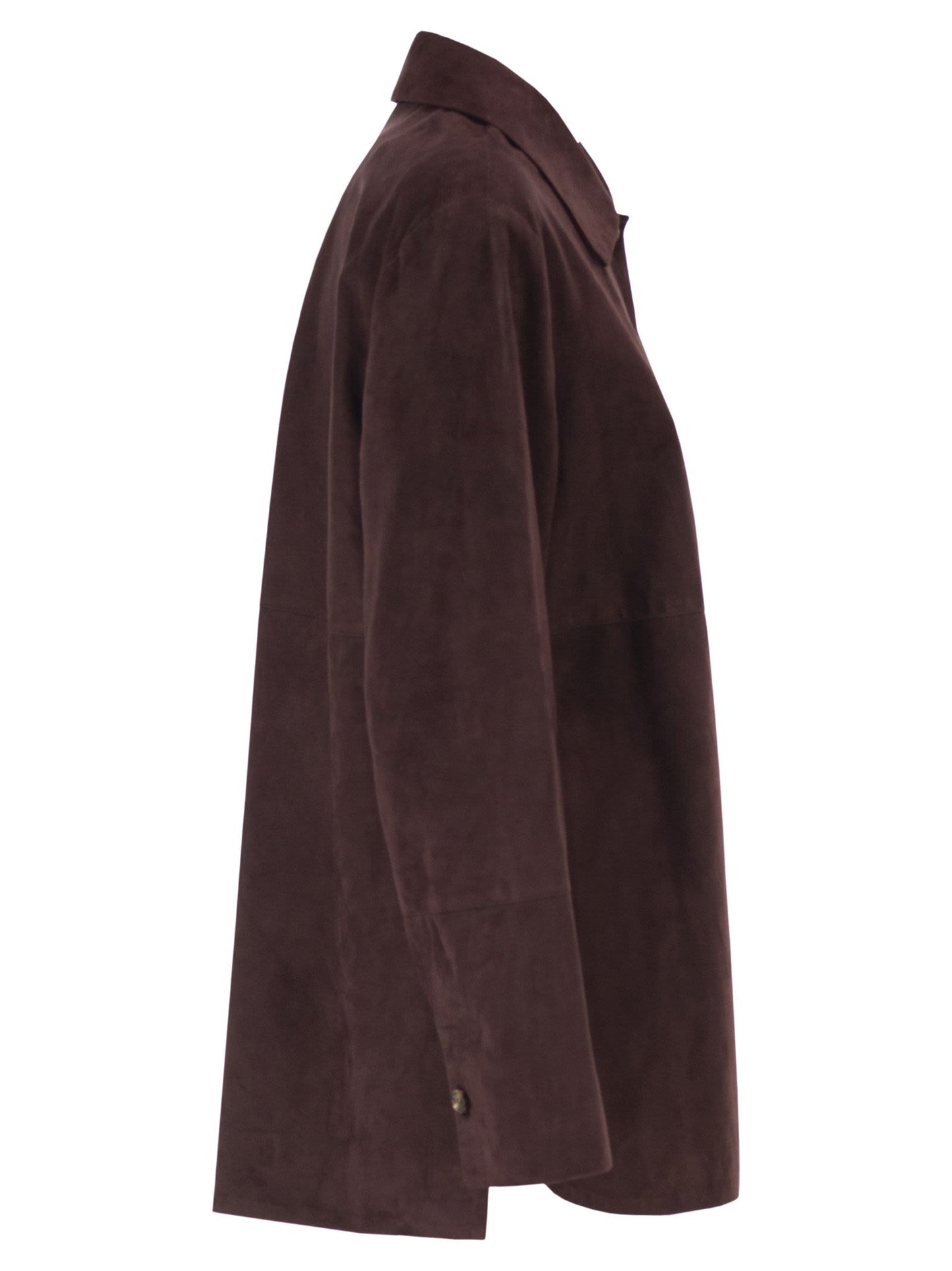 S Max Mara Women Smmgocce - Suede Shirt With Silk Lining S MAX MARA