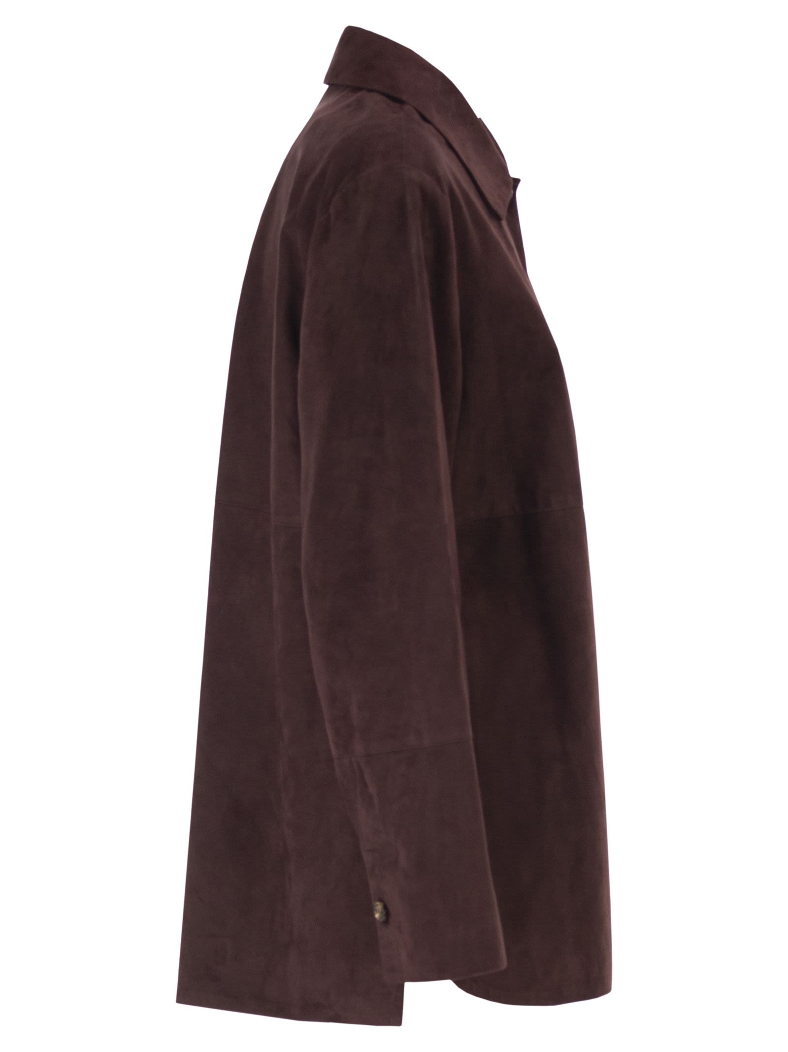 S Max Mara Women Smmgocce - Suede Shirt With Silk Lining S MAX MARA